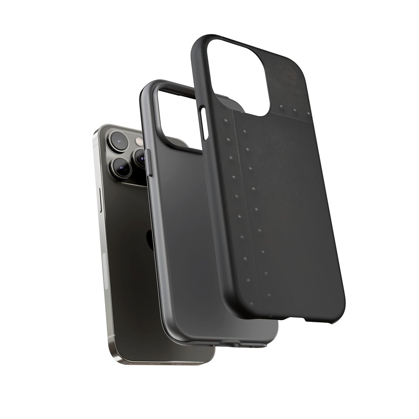 Steel & Smoke – Riveted Shadows Phone Case