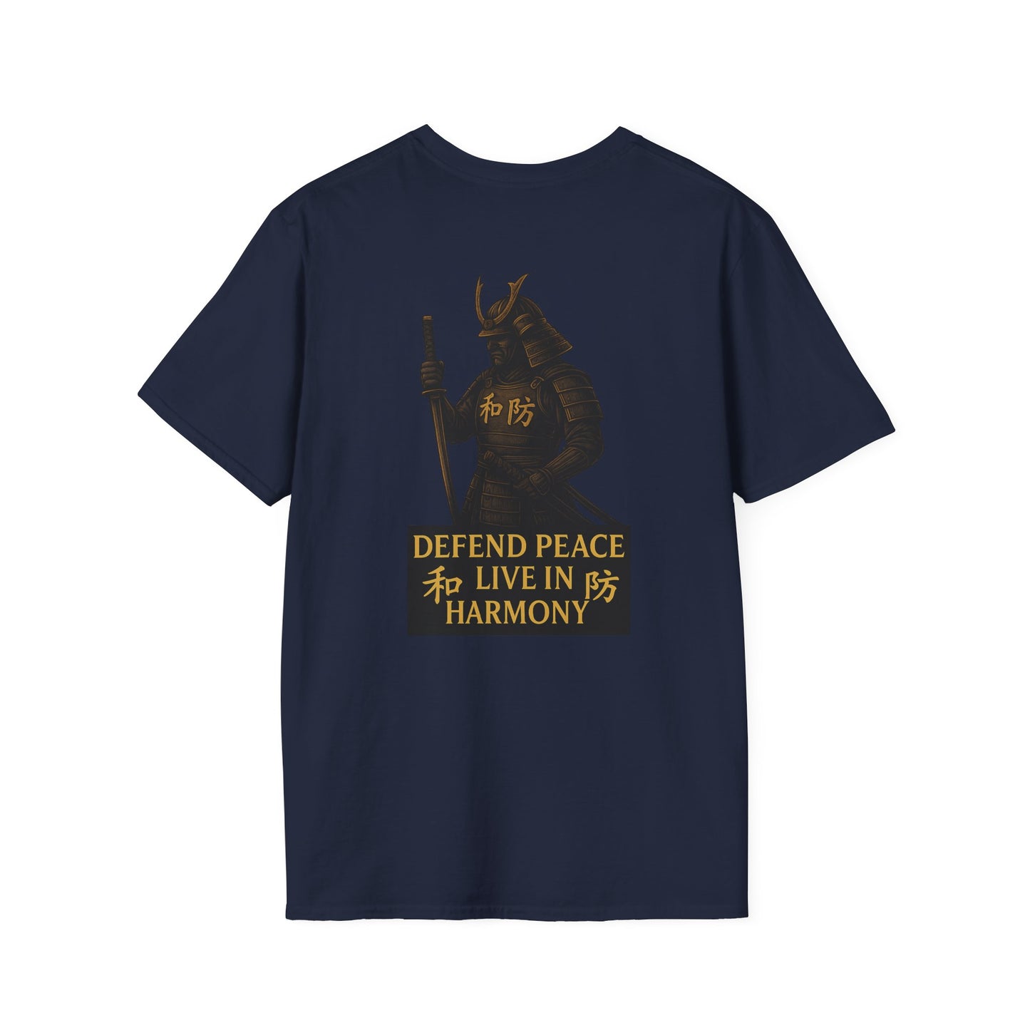 Unisex Softstyle T-Shirt - Stay Sober & Defend Peace Design, Casual Streetwear, Gift for Recovery Support, Positive Vibes, Everyday Wear