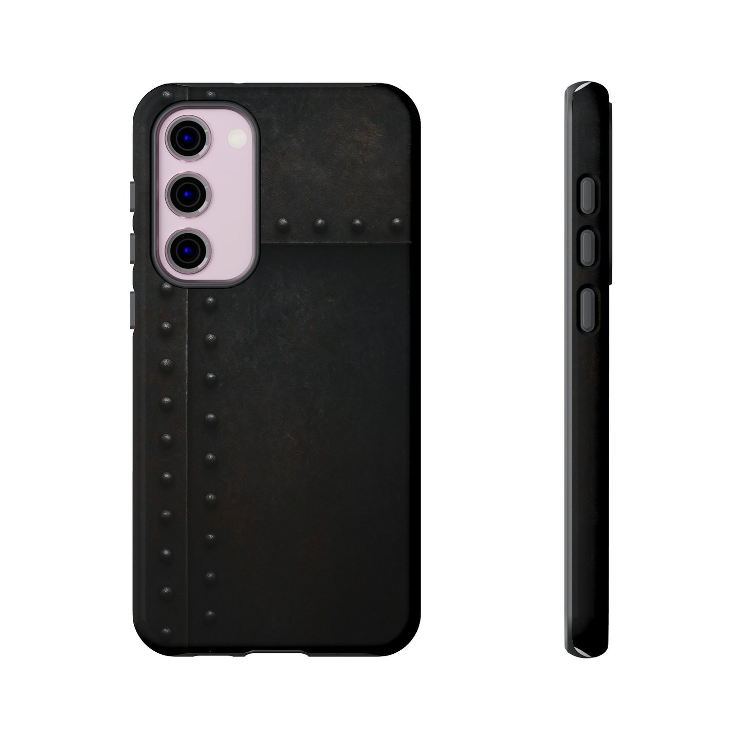 Steel & Smoke – Riveted Shadows Phone Case
