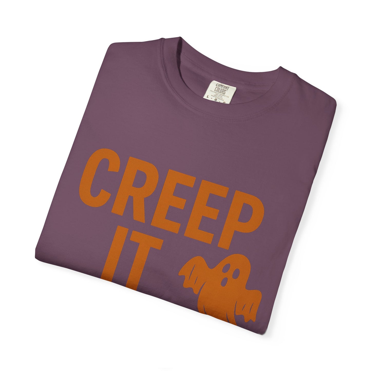 Creep It Real Unisex T-Shirt - Fun Halloween Apparel, Ghost Graphic Tee, Casual Style, Unique Gift for Friends, Halloween Party Outfit
