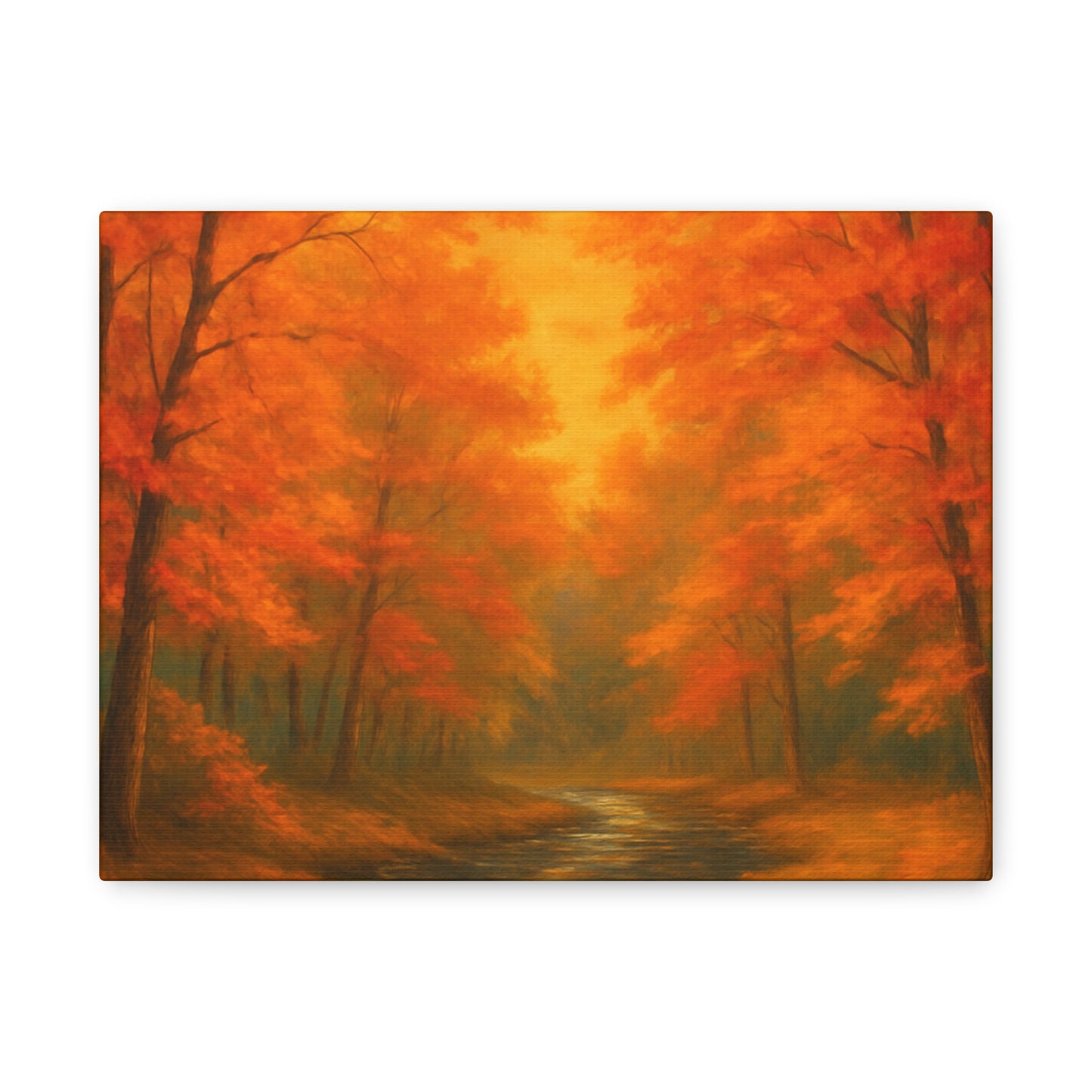 Autumn Forest Canvas Art Print, Fall Home Decor, Cozy Wall Art, Nature Inspired Gallery, Seasonal Decoration