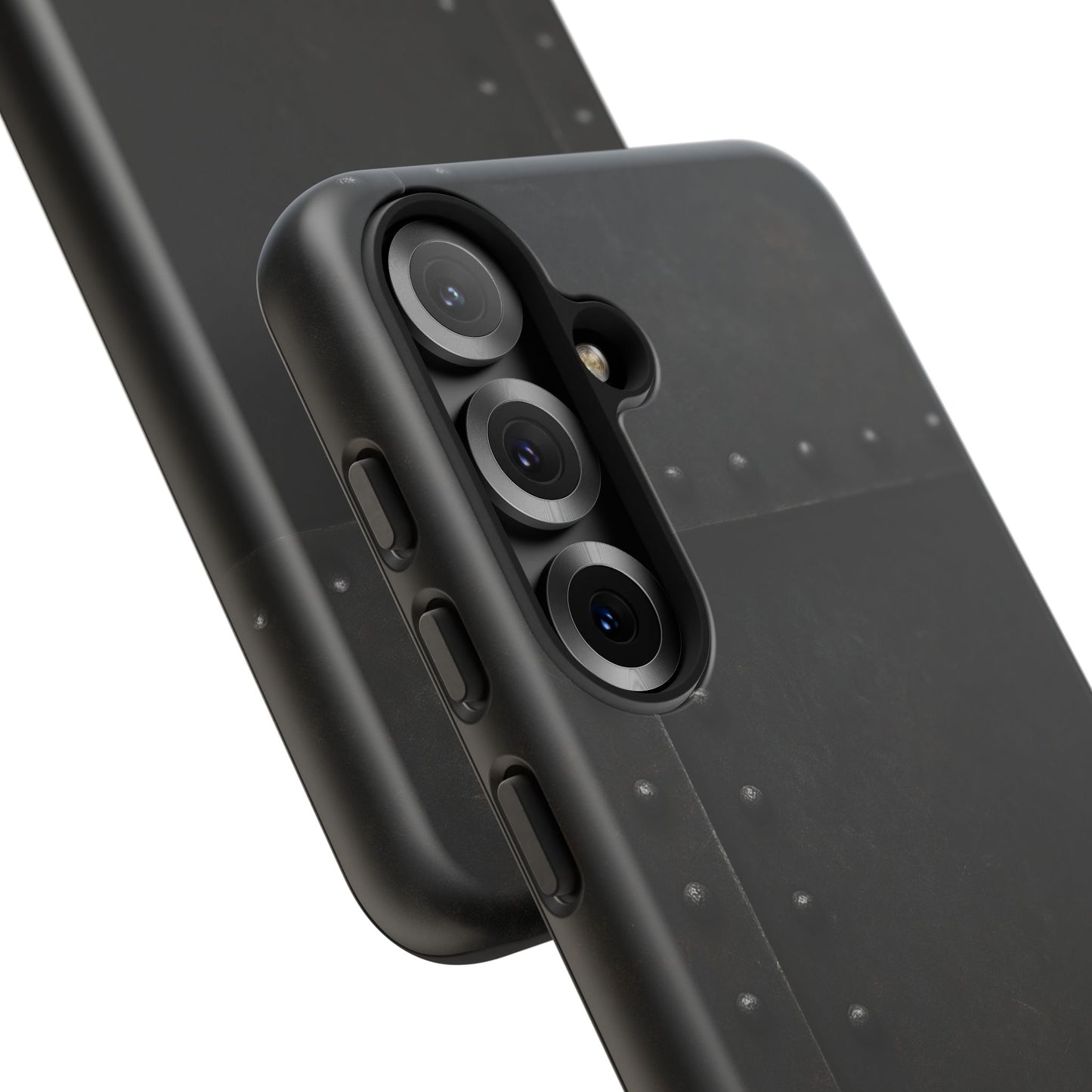 Steel & Smoke – Riveted Shadows Phone Case