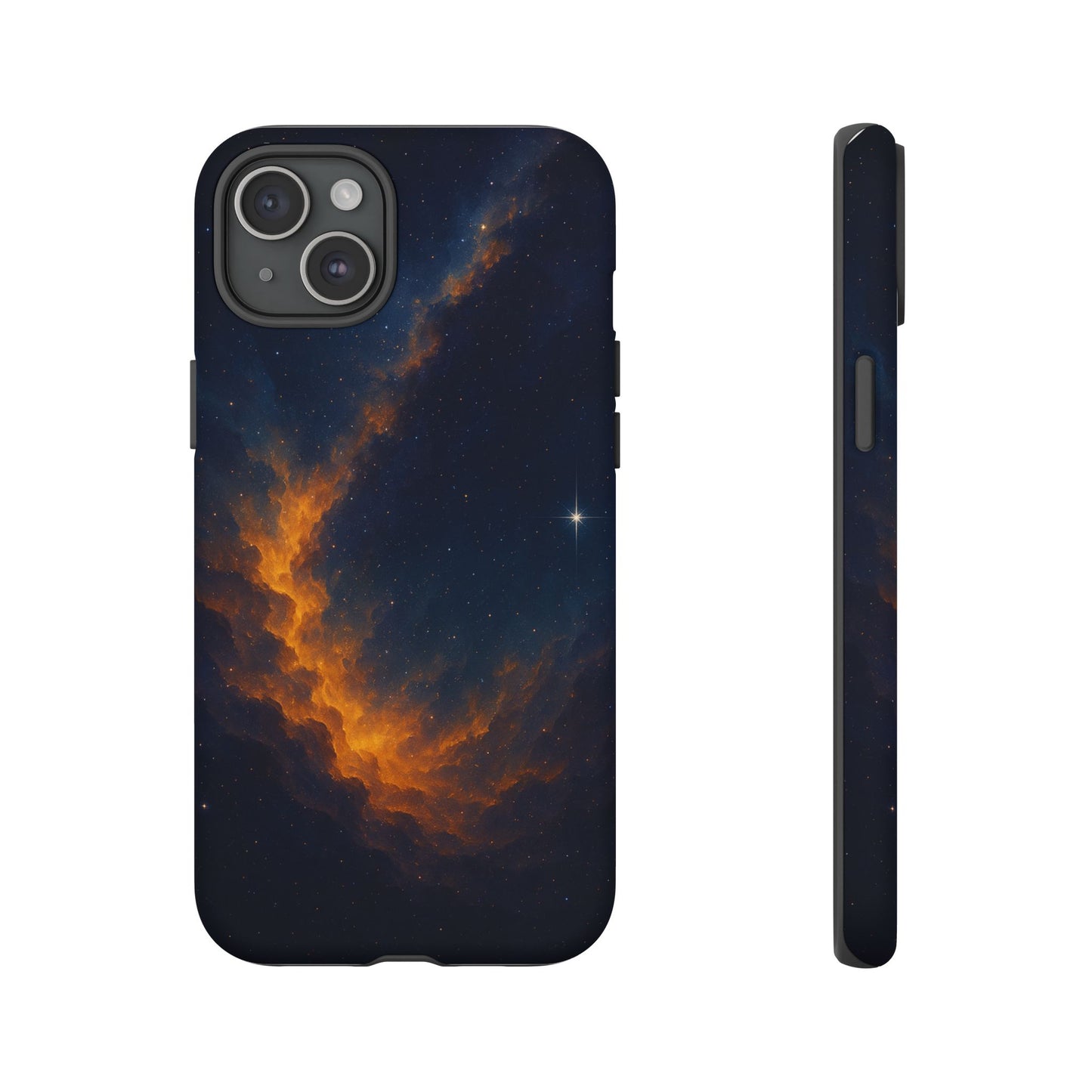 Stellar Flame – Cosmic Nebula Art Phone Case
