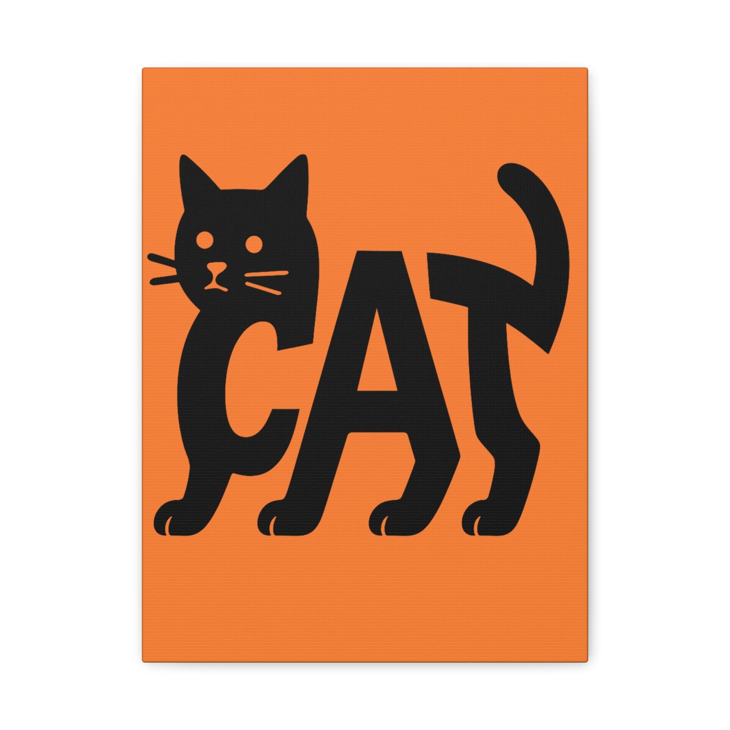Cat-Themed Matte Canvas Art, Cute Cat Decor, Halloween Wall Art, Pet Lover Gift, Cat Lover Home Decor, Black Cat Artwork