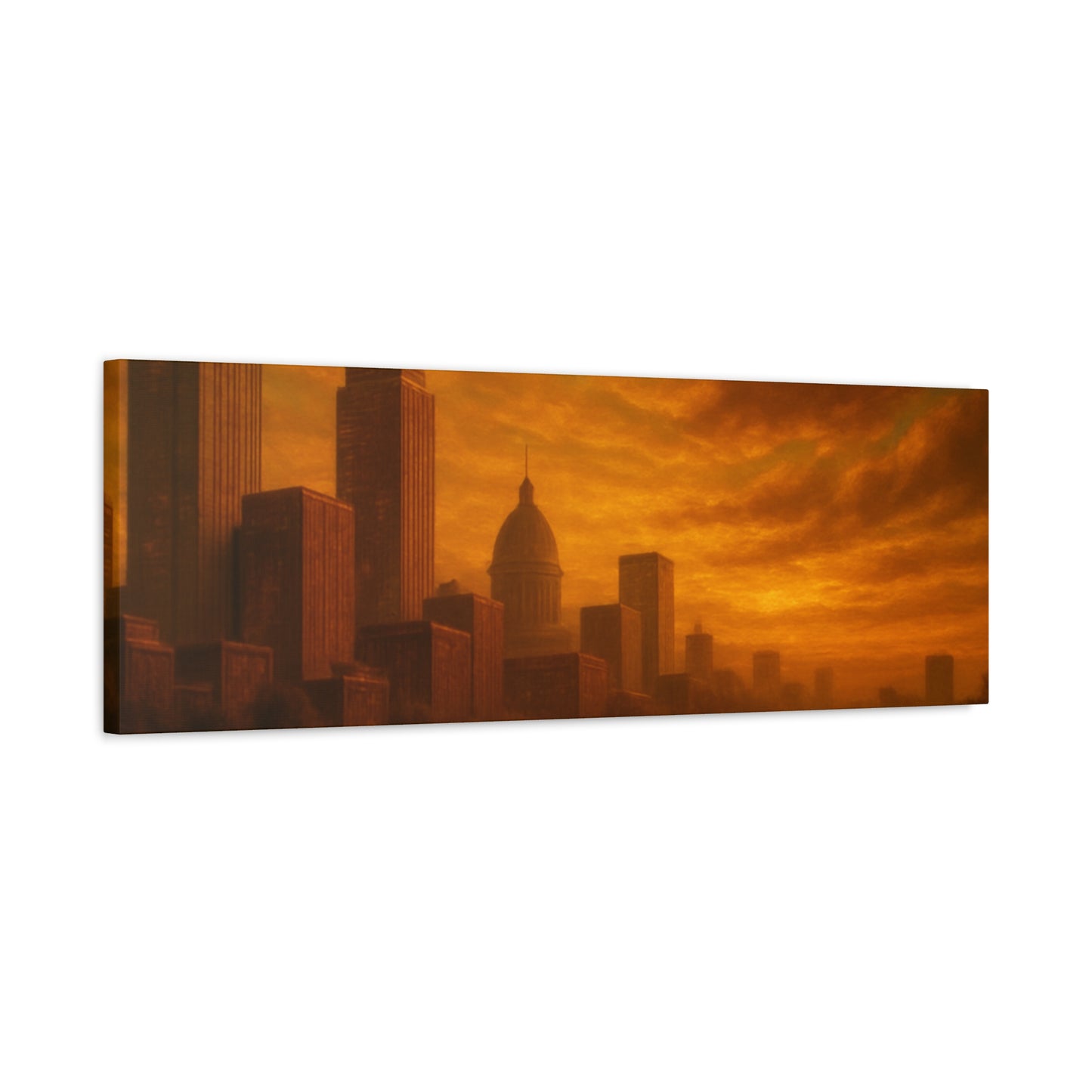 Sunset Cityscape Wall Art, Canvas Print, Home Decor, Urban Landscape, Unique Gift, Modern Art, Interior Design