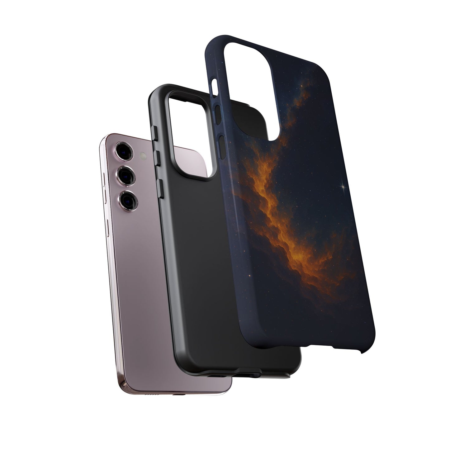 Stellar Flame – Cosmic Nebula Art Phone Case