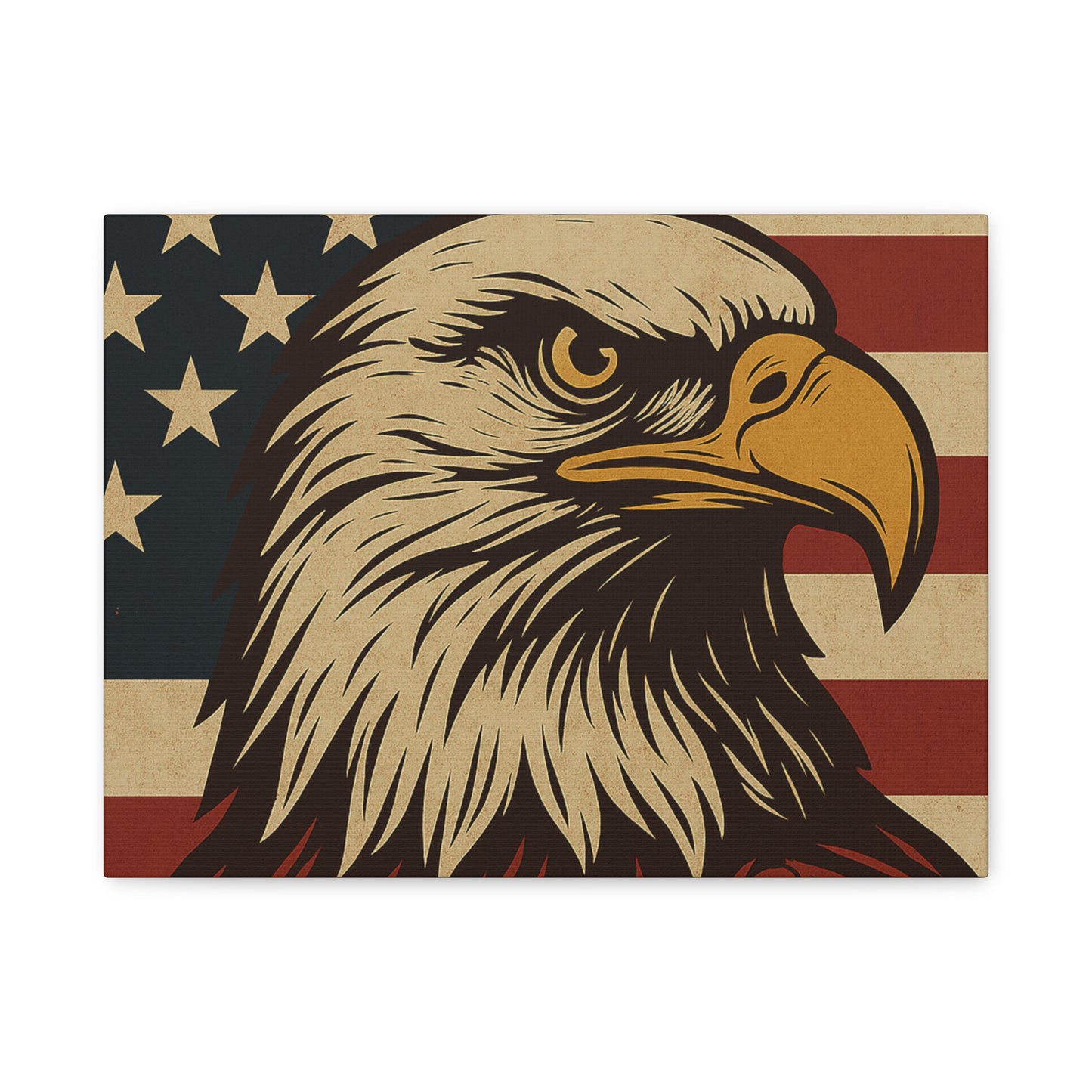 American Pride – Bald Eagle Canvas Art