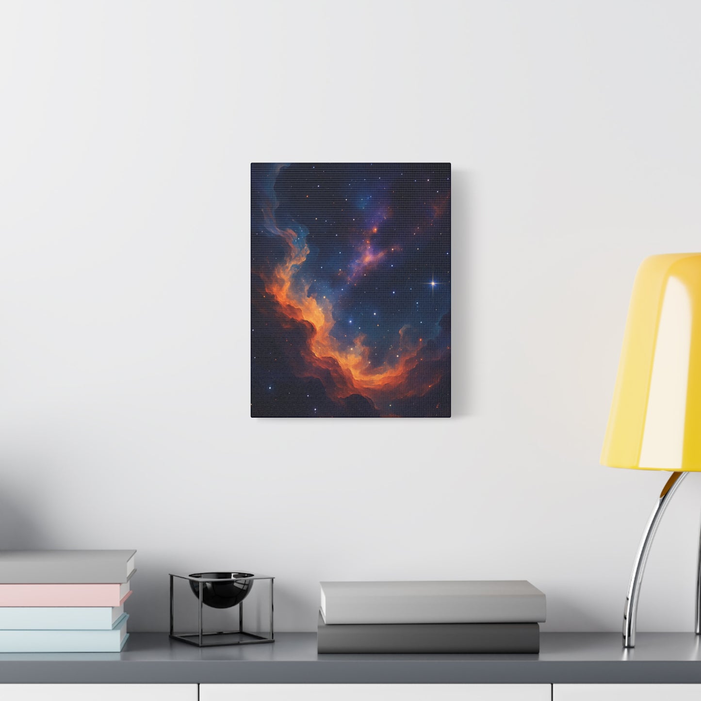 Stellar Flame – Nebula Canvas Art