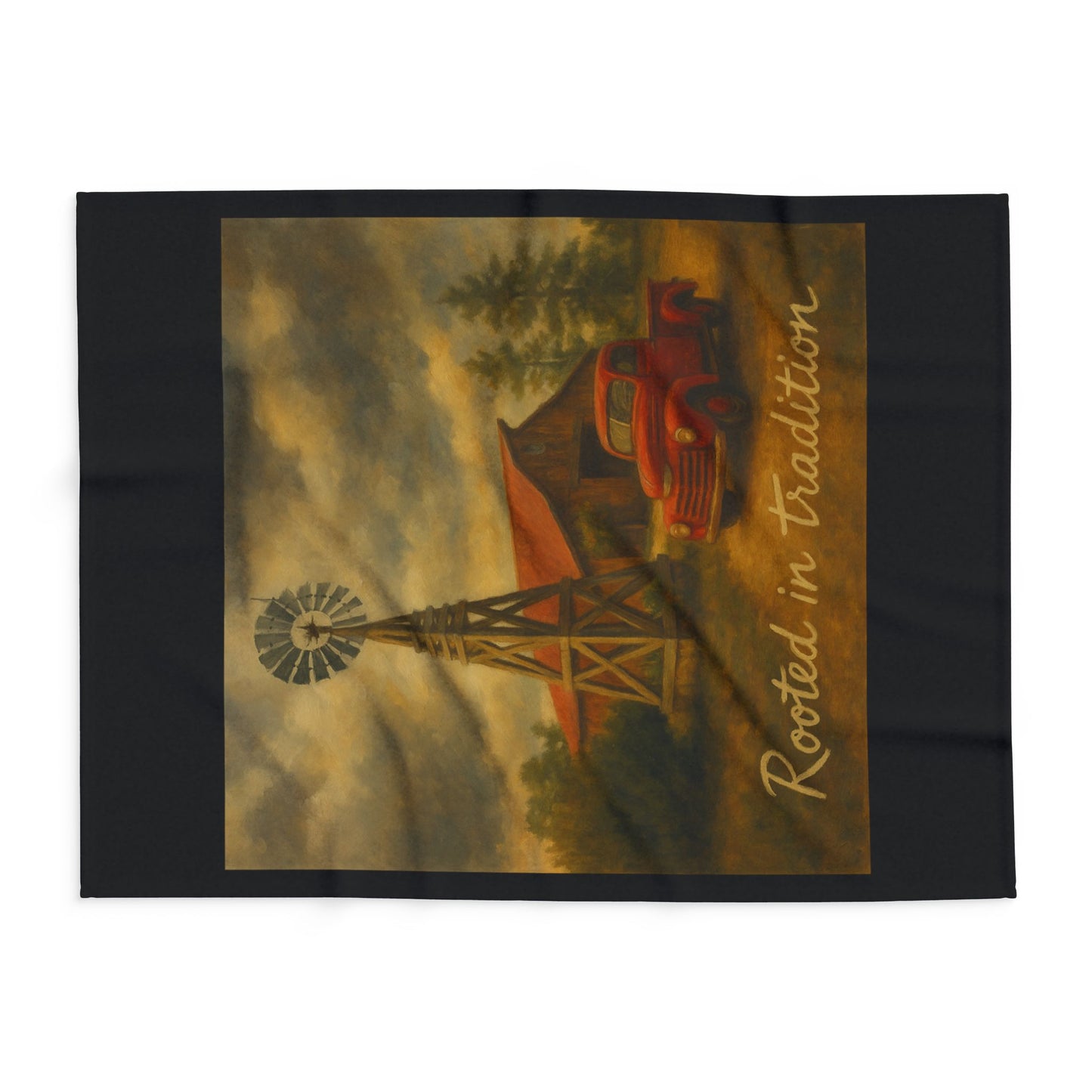 Cozy Rustic Blanket with Truck Design, Perfect for Home Decor, Gifts, Camping, Festivals, and Cozy Nights