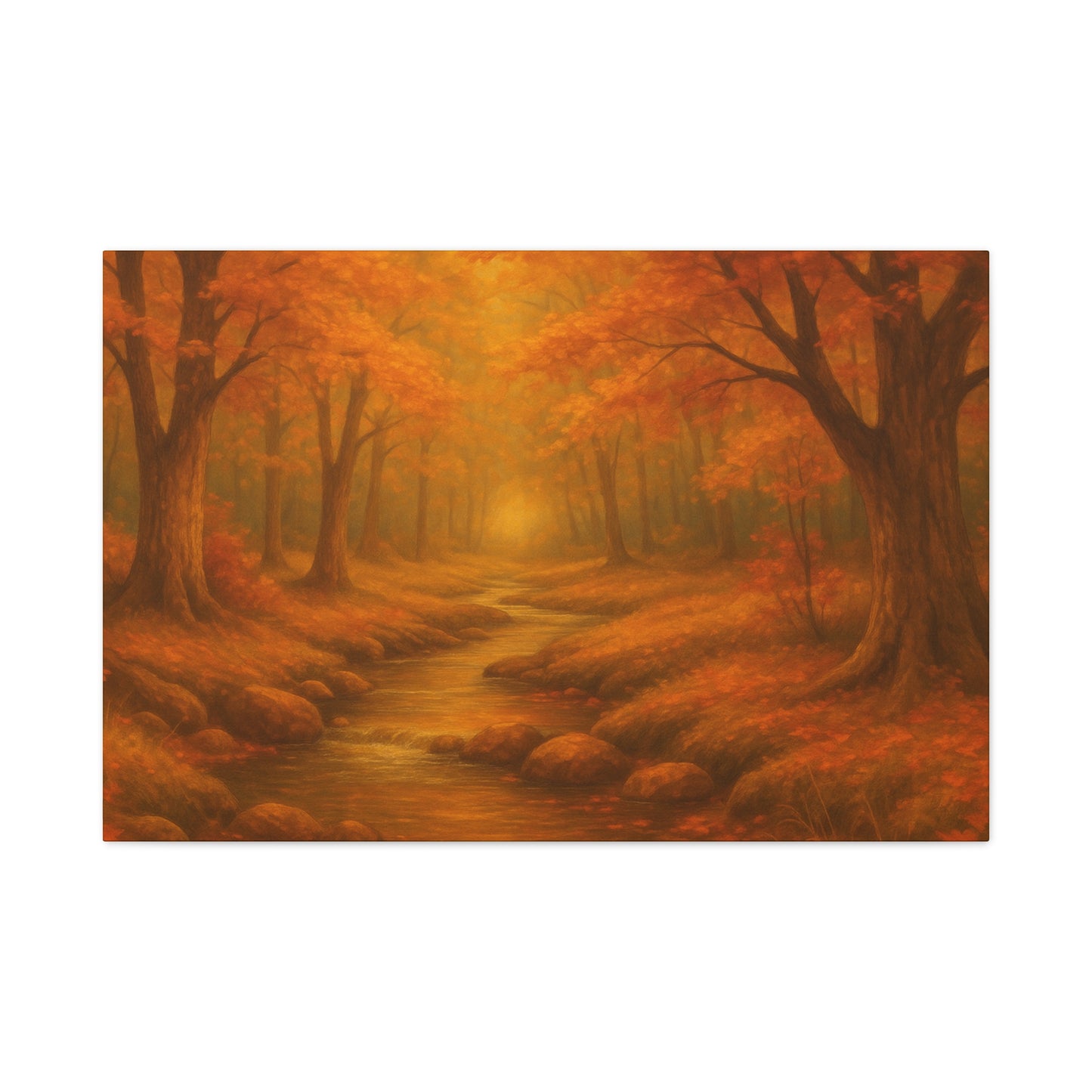Autumn Landscape Canvas Print, Cozy Home Decor, Fall Wall Art, Nature Inspired Gift, Thanksgiving Decoration