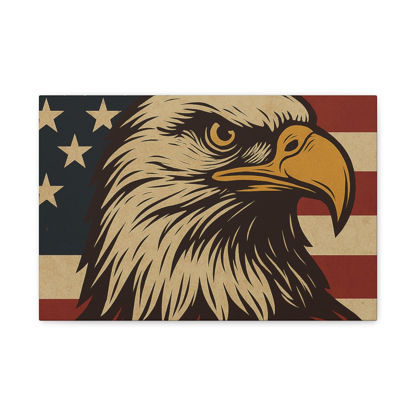 American Pride – Bald Eagle Canvas Art