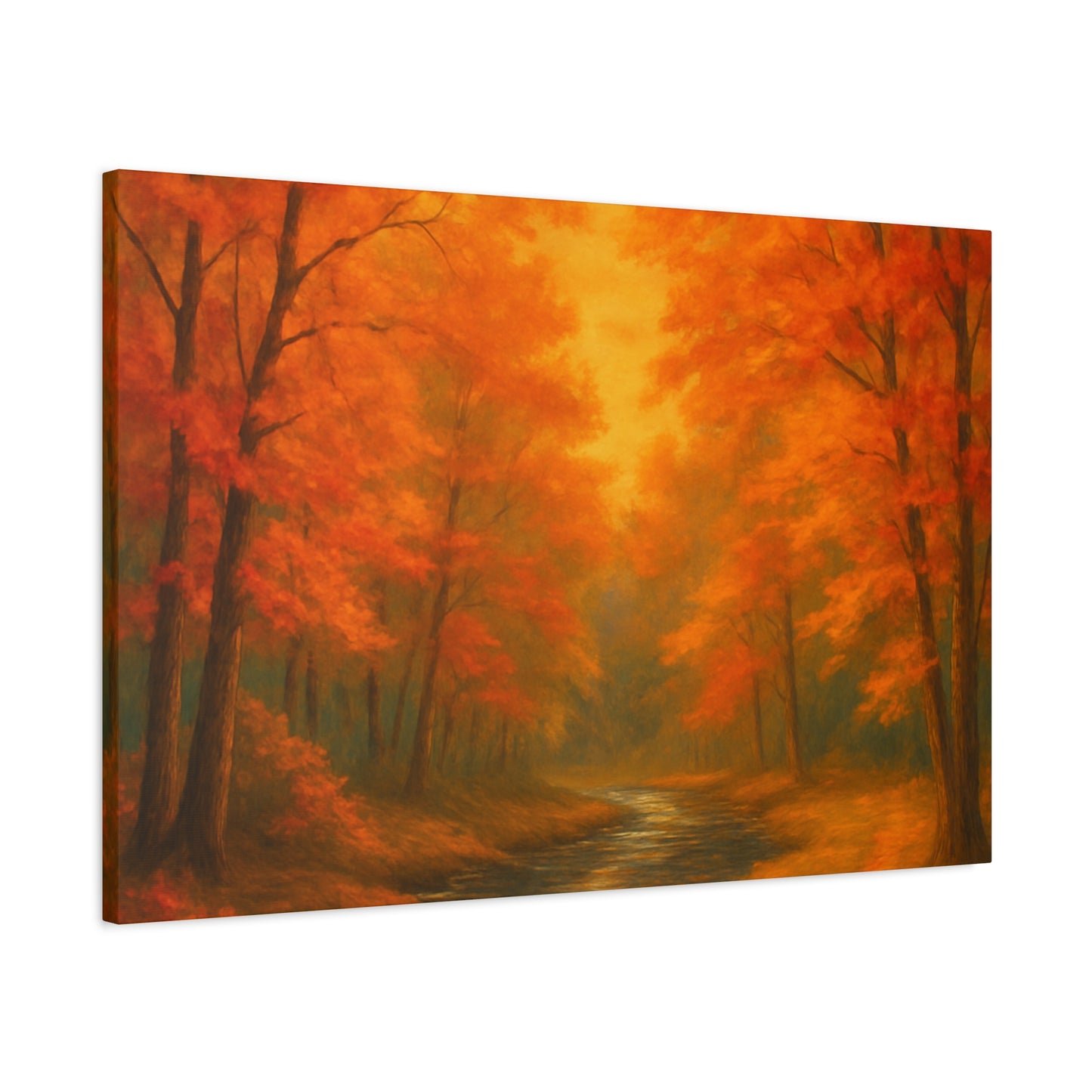 Autumn Forest Canvas Art Print, Fall Home Decor, Cozy Wall Art, Nature Inspired Gallery, Seasonal Decoration