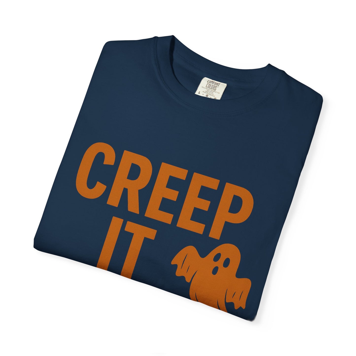 Creep It Real Unisex T-Shirt - Fun Halloween Apparel, Ghost Graphic Tee, Casual Style, Unique Gift for Friends, Halloween Party Outfit