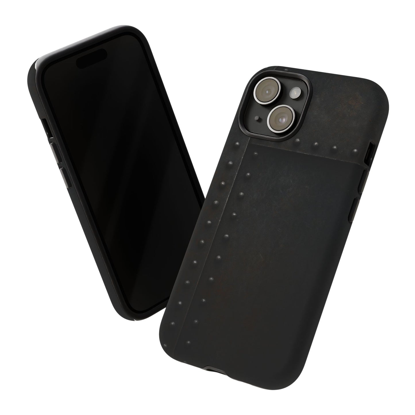 Steel & Smoke – Riveted Shadows Phone Case