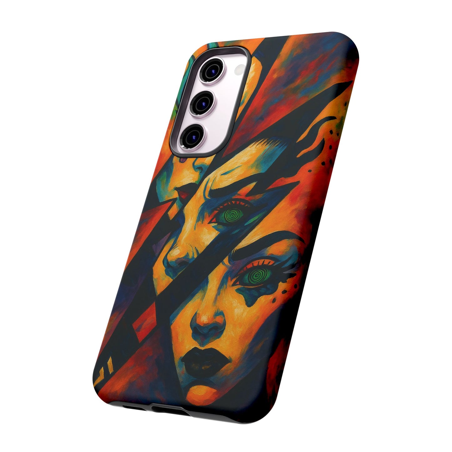 Vibrant Phone Case with Edgy Art, Tough Cases for Trendsetters, Unique Gift for Art Lovers, Colorful Phone Accessory, Protection and Style