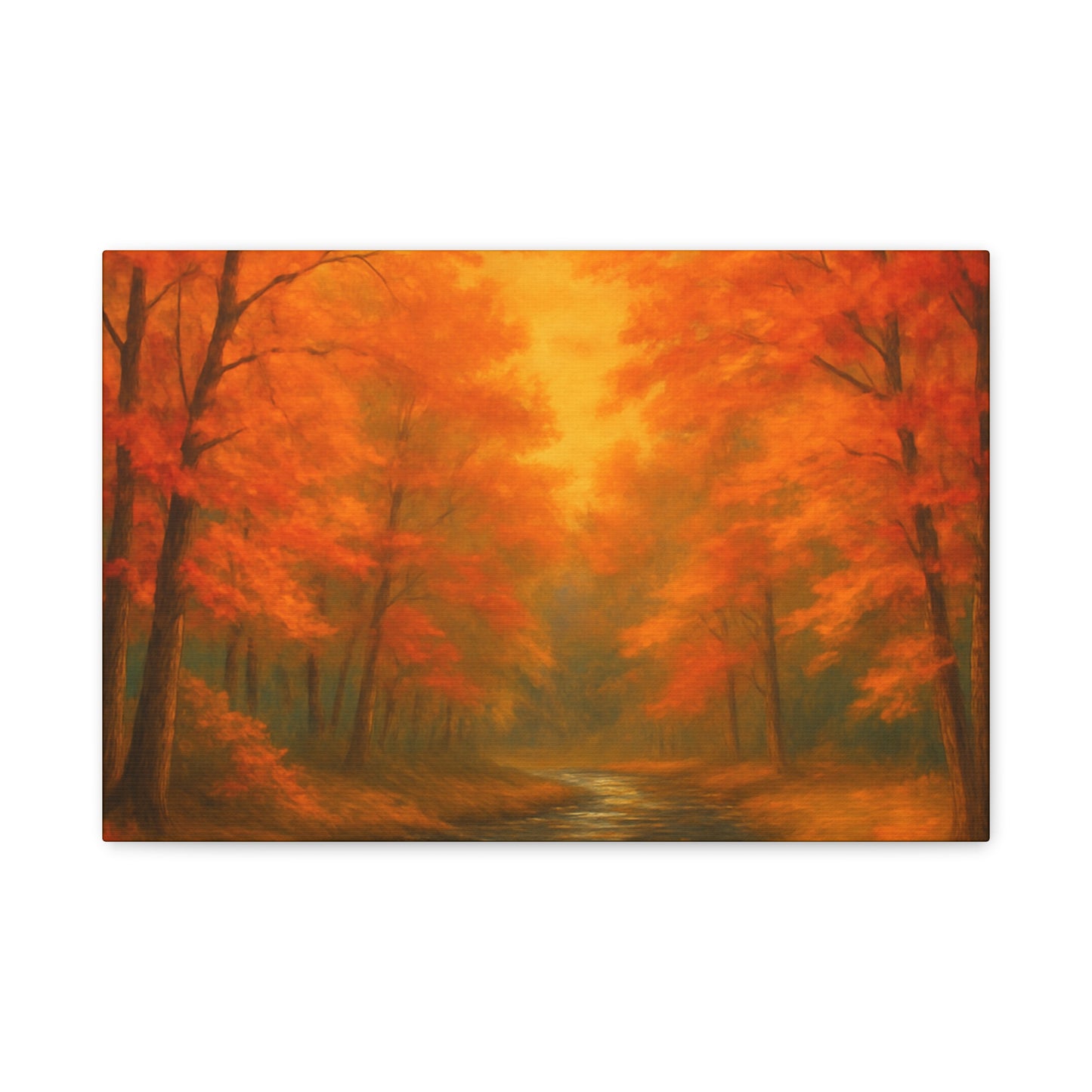 Autumn Forest Canvas Art Print, Fall Home Decor, Cozy Wall Art, Nature Inspired Gallery, Seasonal Decoration