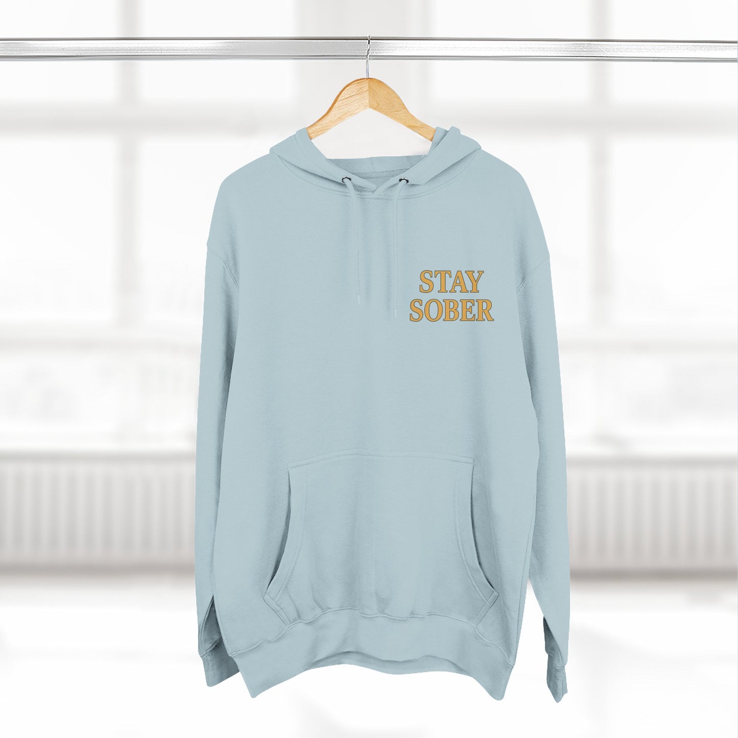 Samurai hoodie- Stay Sober, Defend Peace | Cozy Sweatshirt for Wellness, Gratitude Gifts, Motivation, Mindfulness