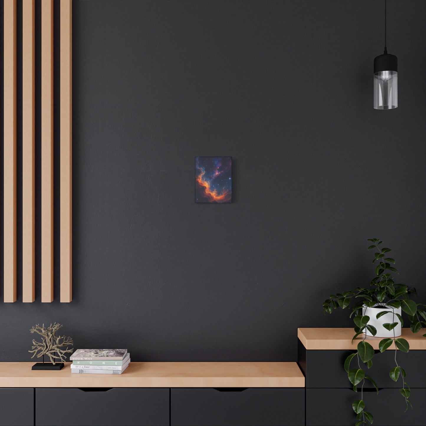 Stellar Flame – Nebula Canvas Art