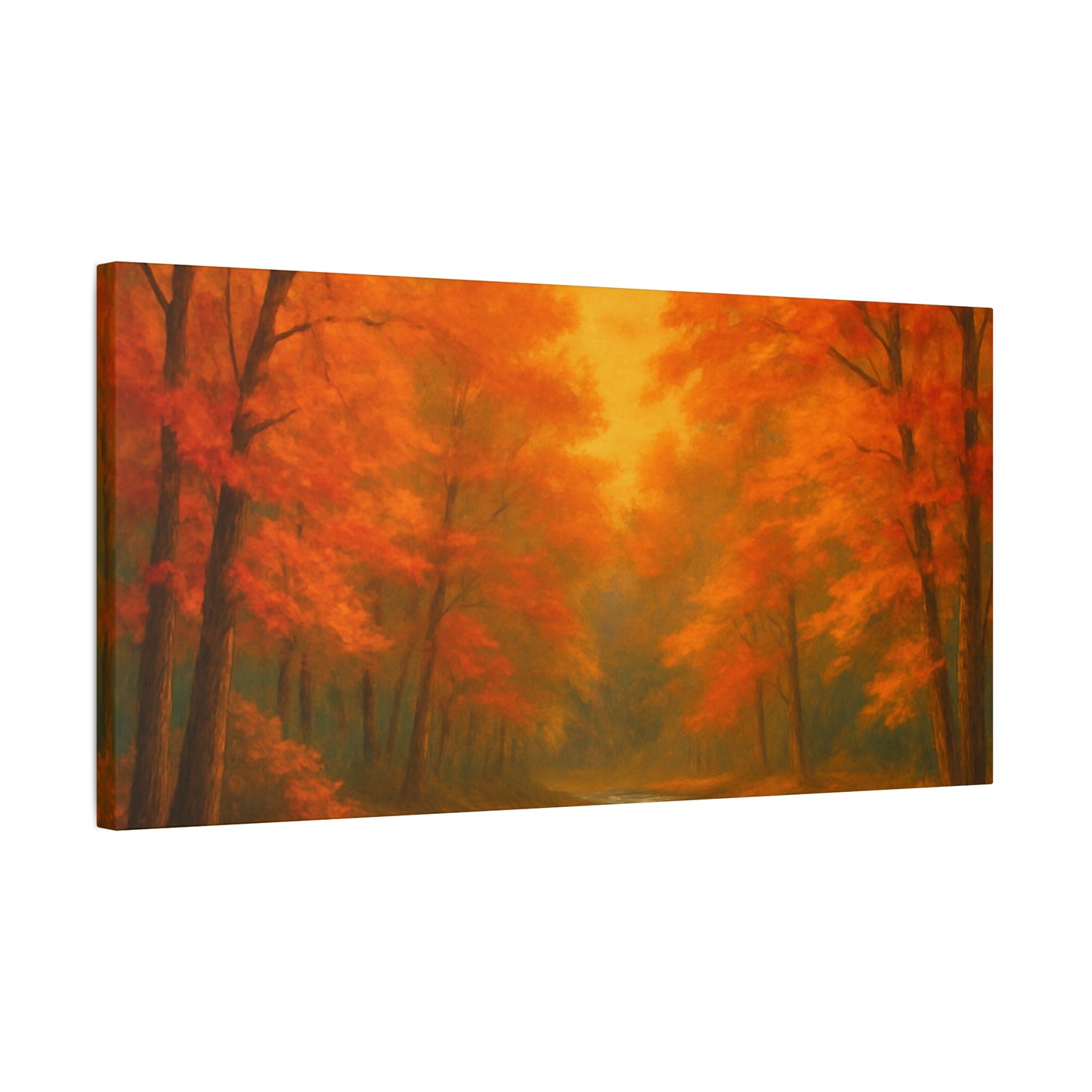 Autumn Forest Canvas Art Print, Fall Home Decor, Cozy Wall Art, Nature Inspired Gallery, Seasonal Decoration