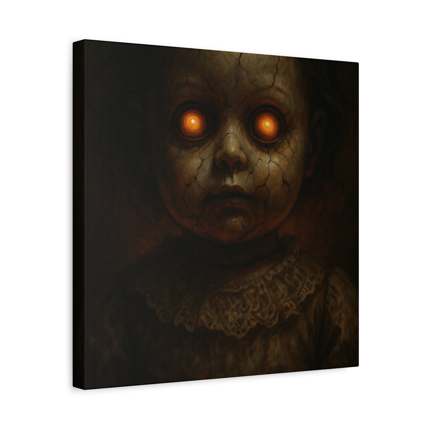 Eerie Artwork Canvas, Horror Decor, Creepy Wall Art, Spooky Gift, Haunted Home Decoration