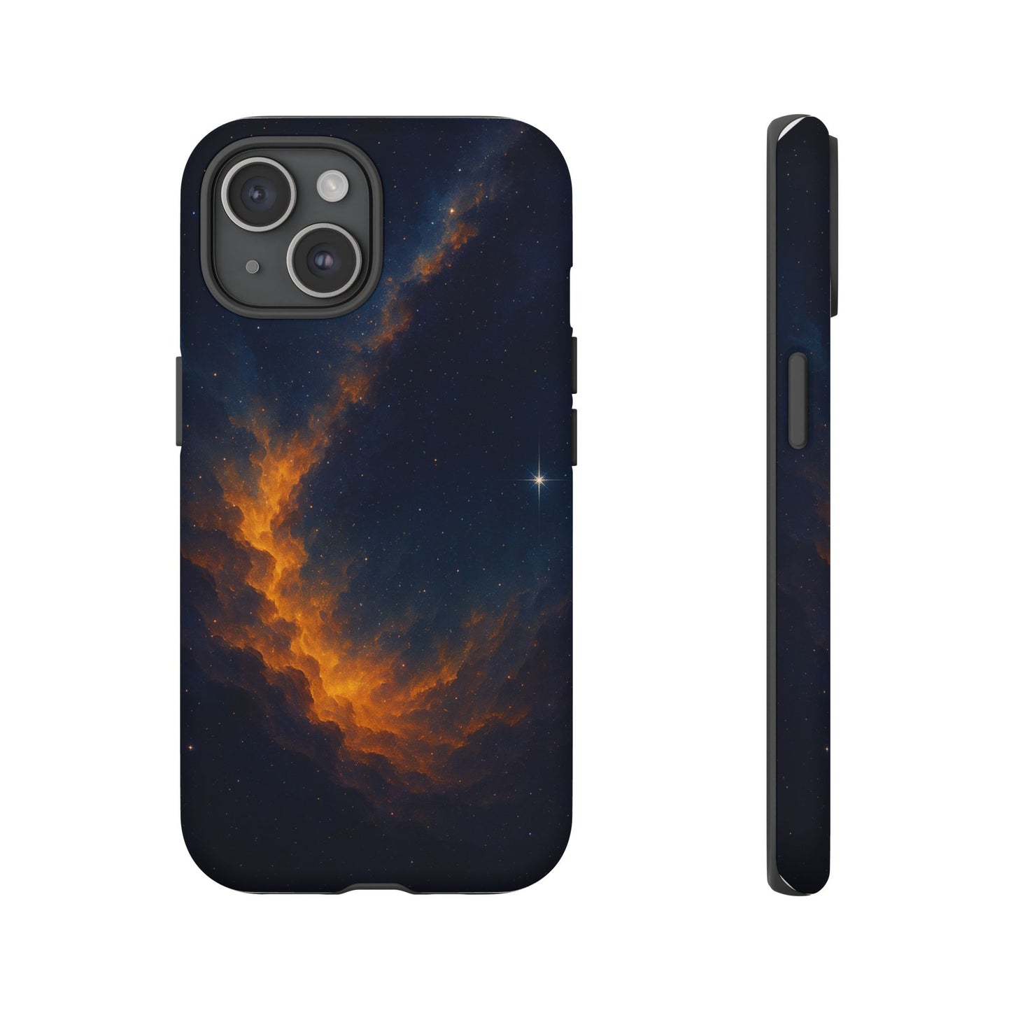 Stellar Flame – Cosmic Nebula Art Phone Case