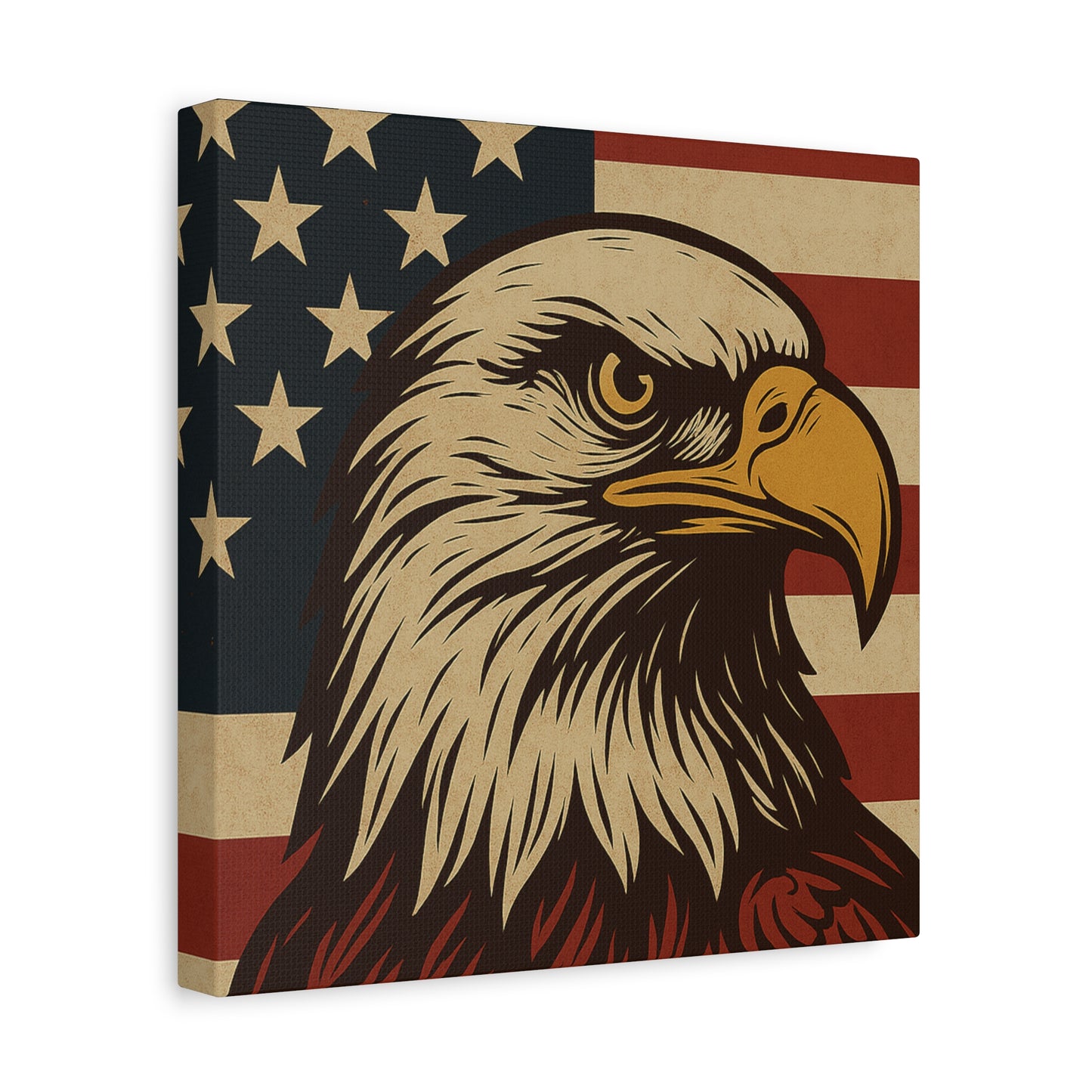 American Pride – Bald Eagle Canvas Art