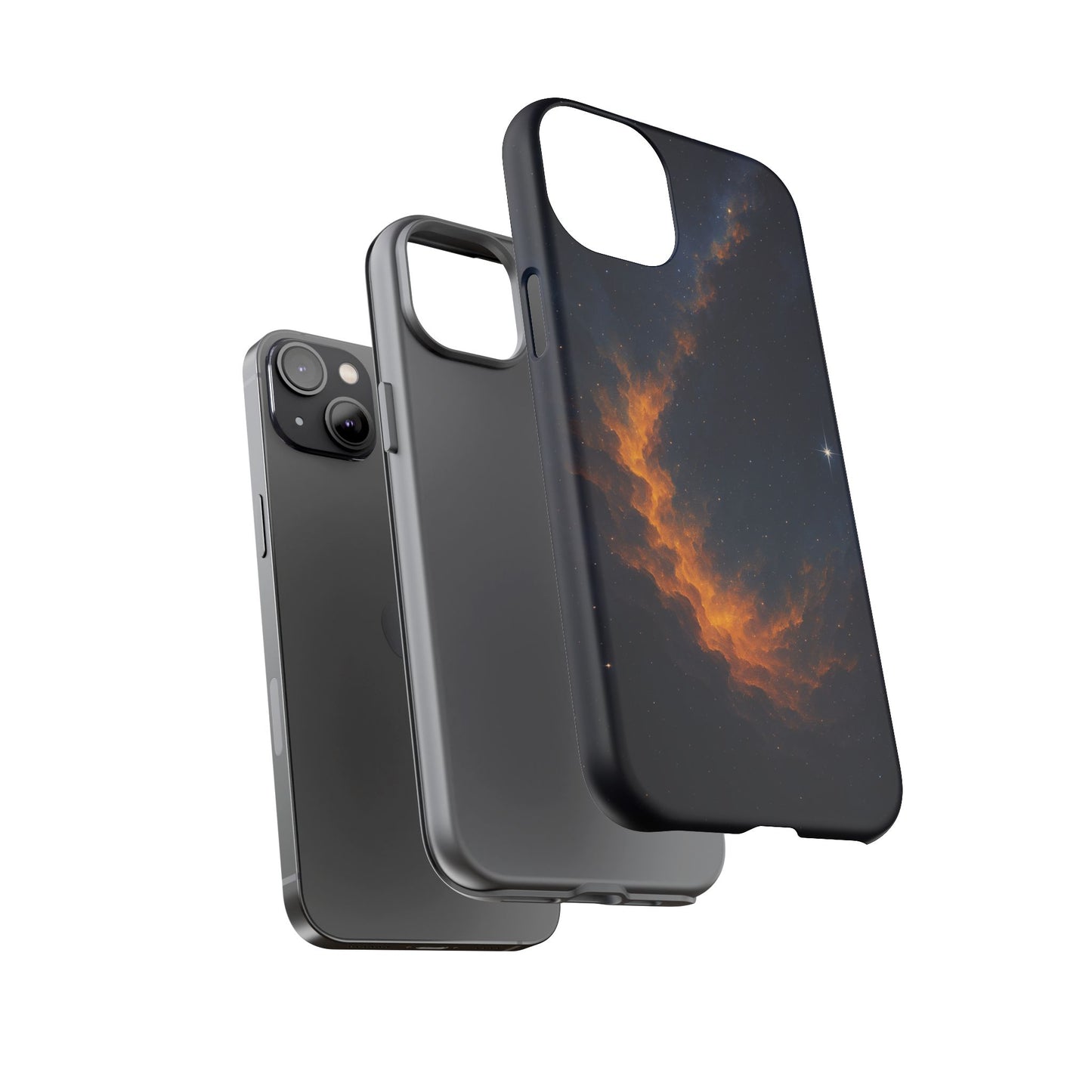 Stellar Flame – Cosmic Nebula Art Phone Case