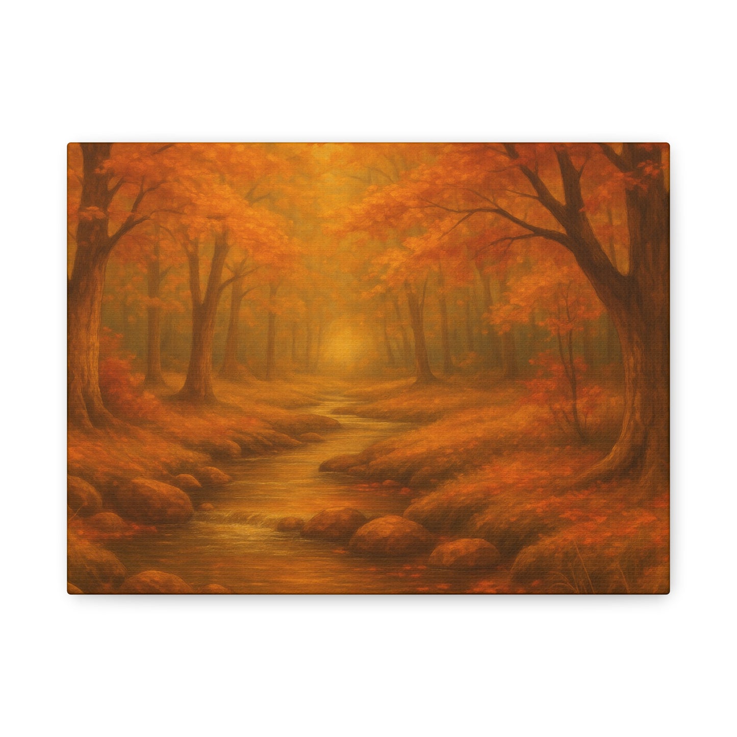 Autumn Landscape Canvas Print, Cozy Home Decor, Fall Wall Art, Nature Inspired Gift, Thanksgiving Decoration
