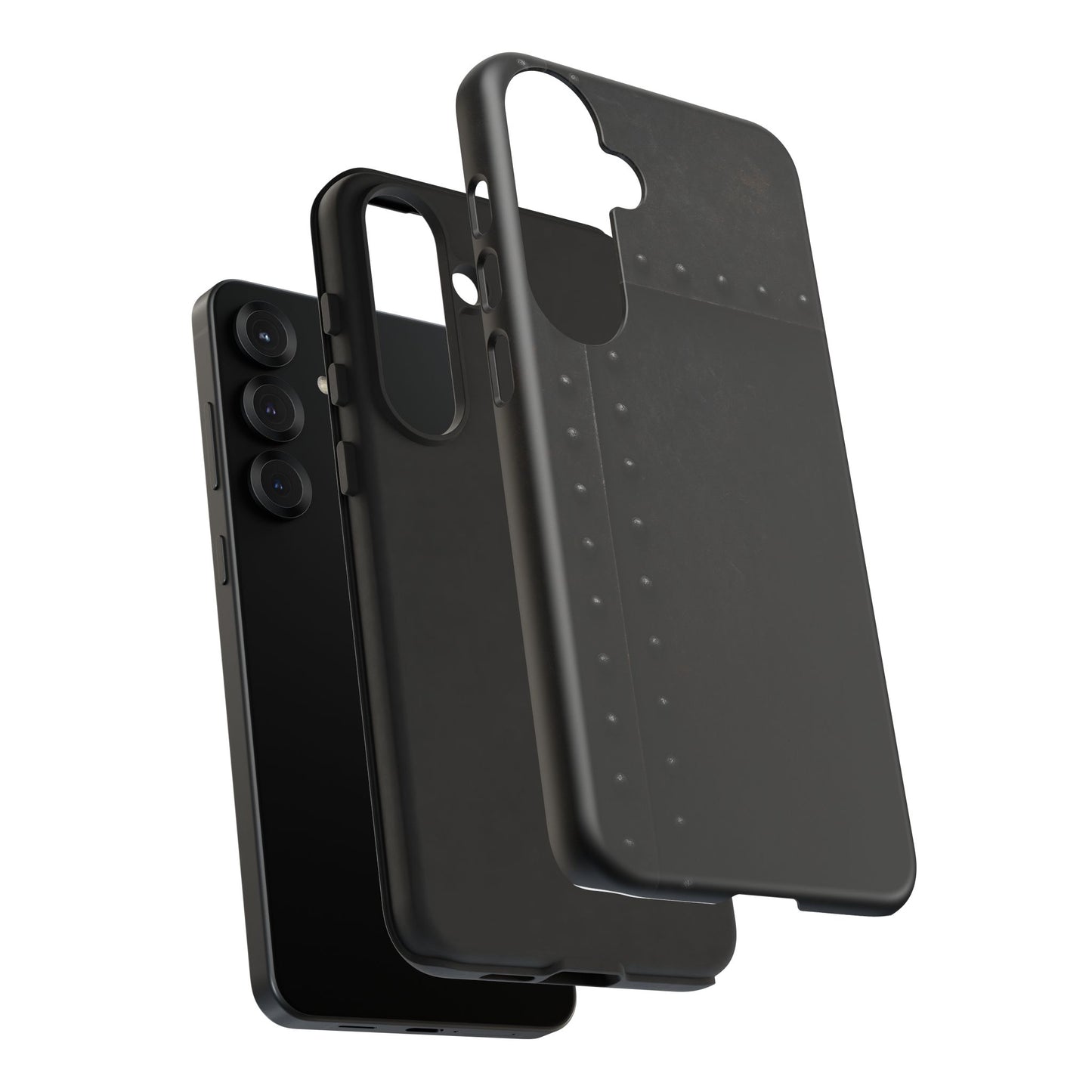 Steel & Smoke – Riveted Shadows Phone Case