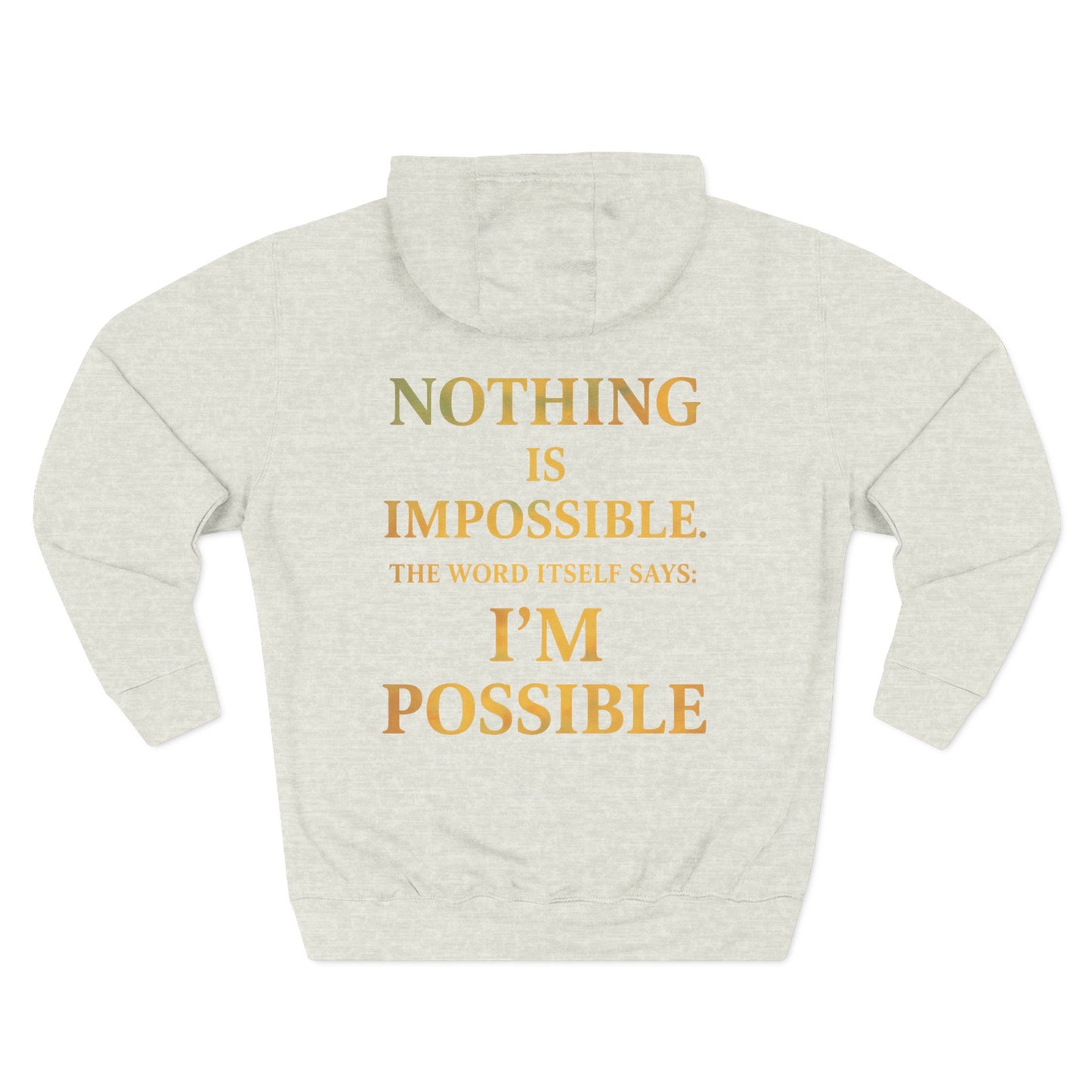 Inspirational Fleece Hoodie, Motivational Gift for Wellness, Stay Sober Apparel, Positive Affirmation Hoodie, Recovery Support Clothing
