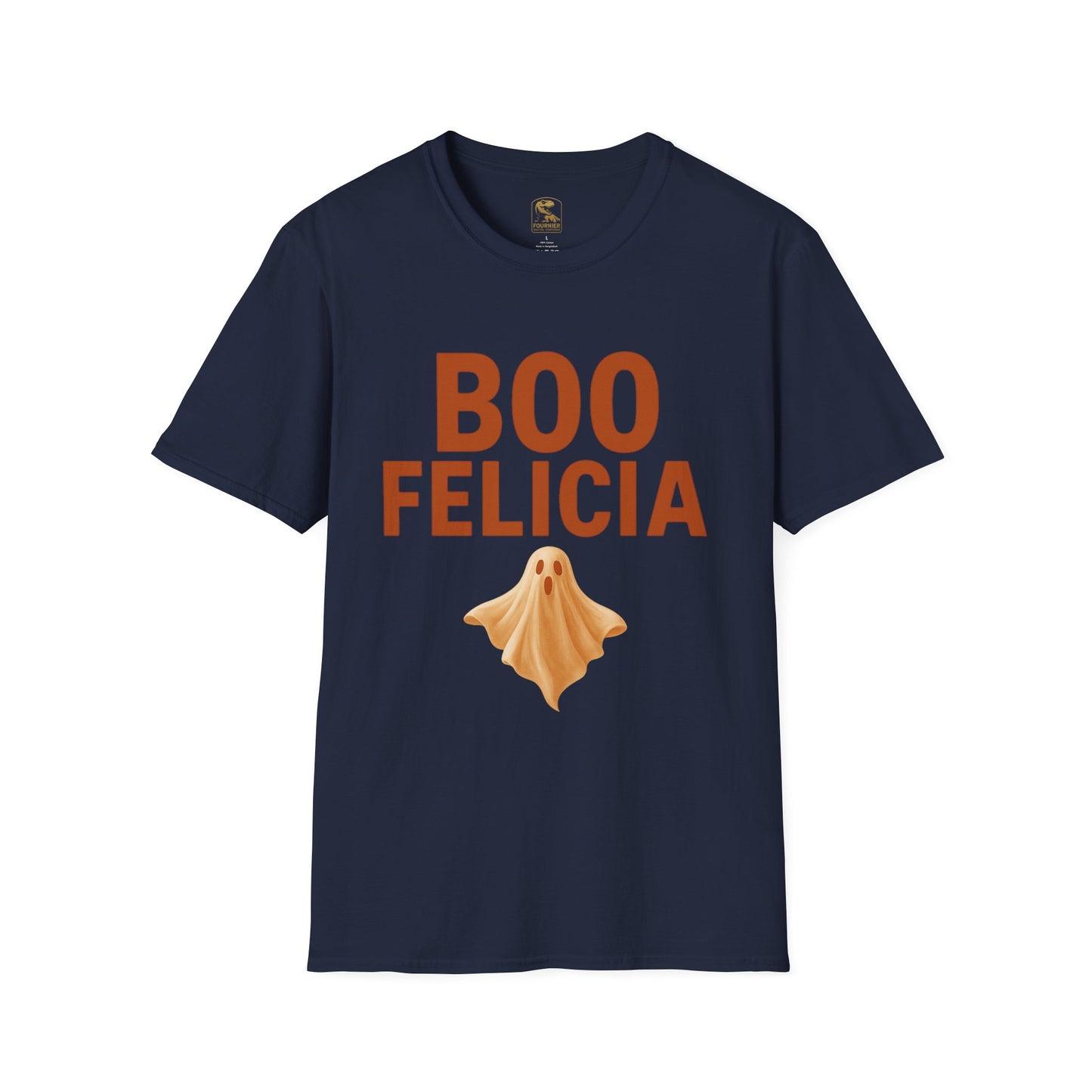 Boo Felicia Ghost Tee, Unisex Halloween T-Shirt, Funny Spirit Shirt, Casual Fall Apparel, Halloween Party Outfit, Cute Ghost Design