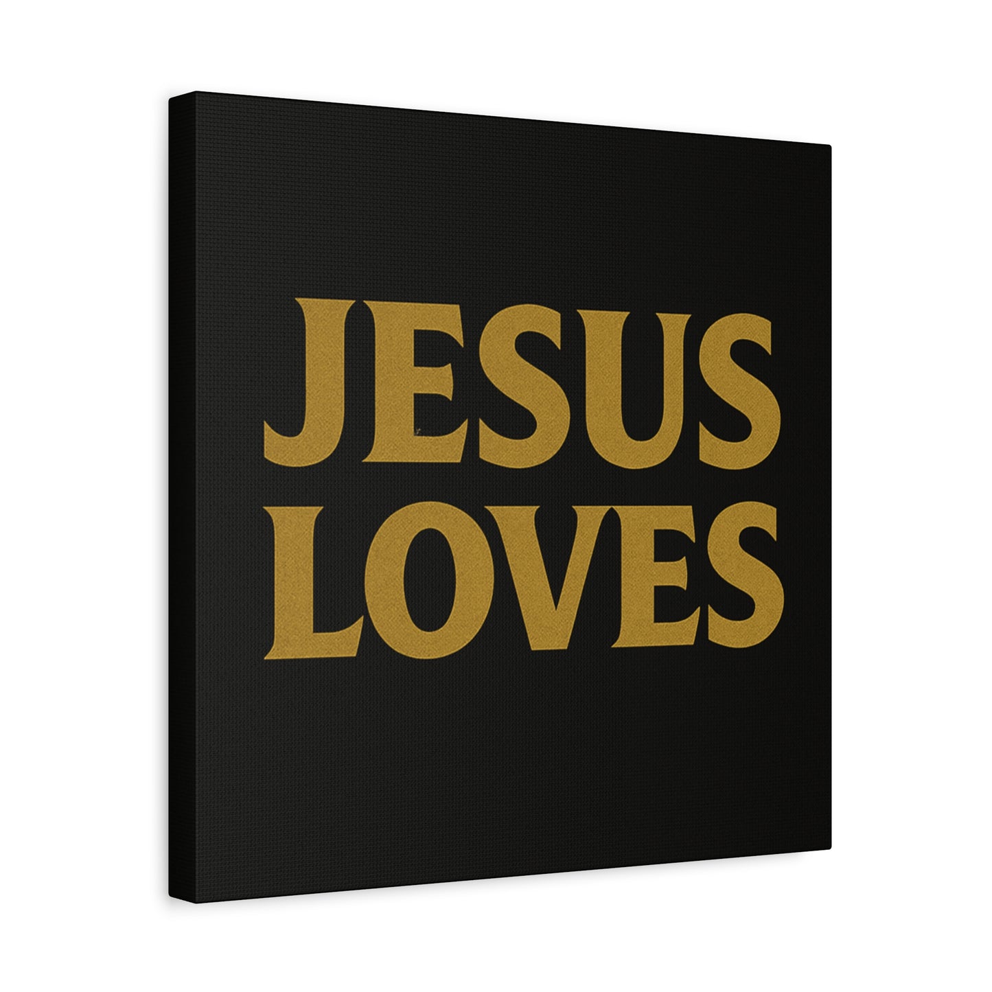 Jesus Loves Canvas Wall Art, Inspirational Home Decor, Faith-Based Gift for Christians, Religious Wall Decor