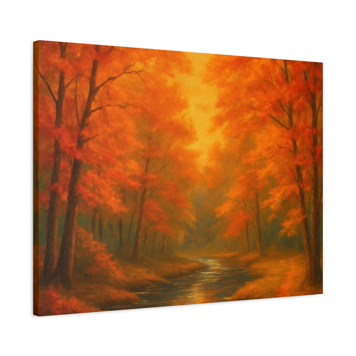 Autumn Forest Canvas Art Print, Fall Home Decor, Cozy Wall Art, Nature Inspired Gallery, Seasonal Decoration