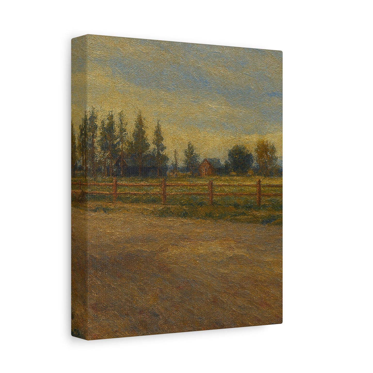 Rustic Landscape Canvas Print, Home Decor, Art for Living Room, Farmhouse Style, Gift for Art Lovers
