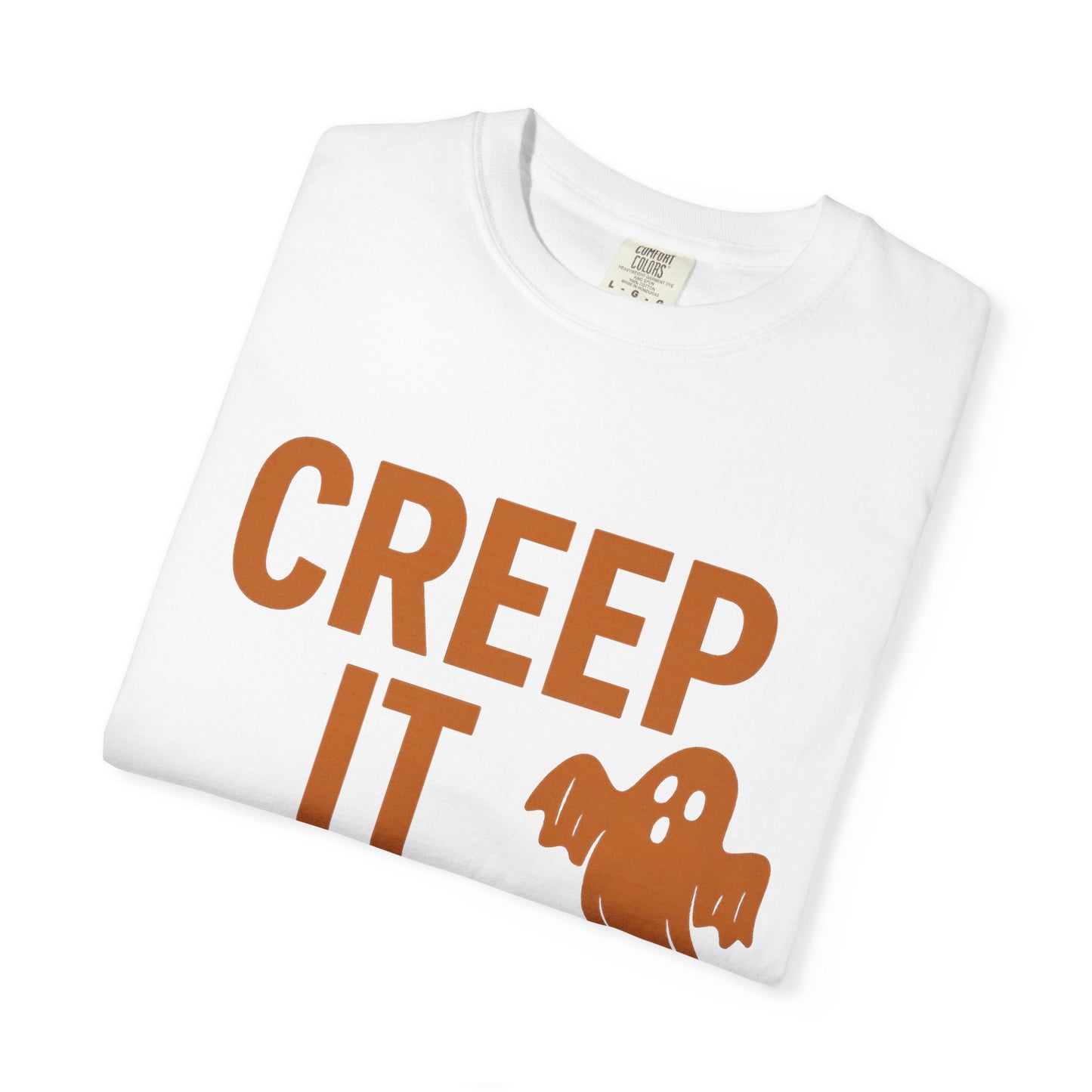 Creep It Real Unisex T-Shirt - Fun Halloween Apparel, Ghost Graphic Tee, Casual Style, Unique Gift for Friends, Halloween Party Outfit