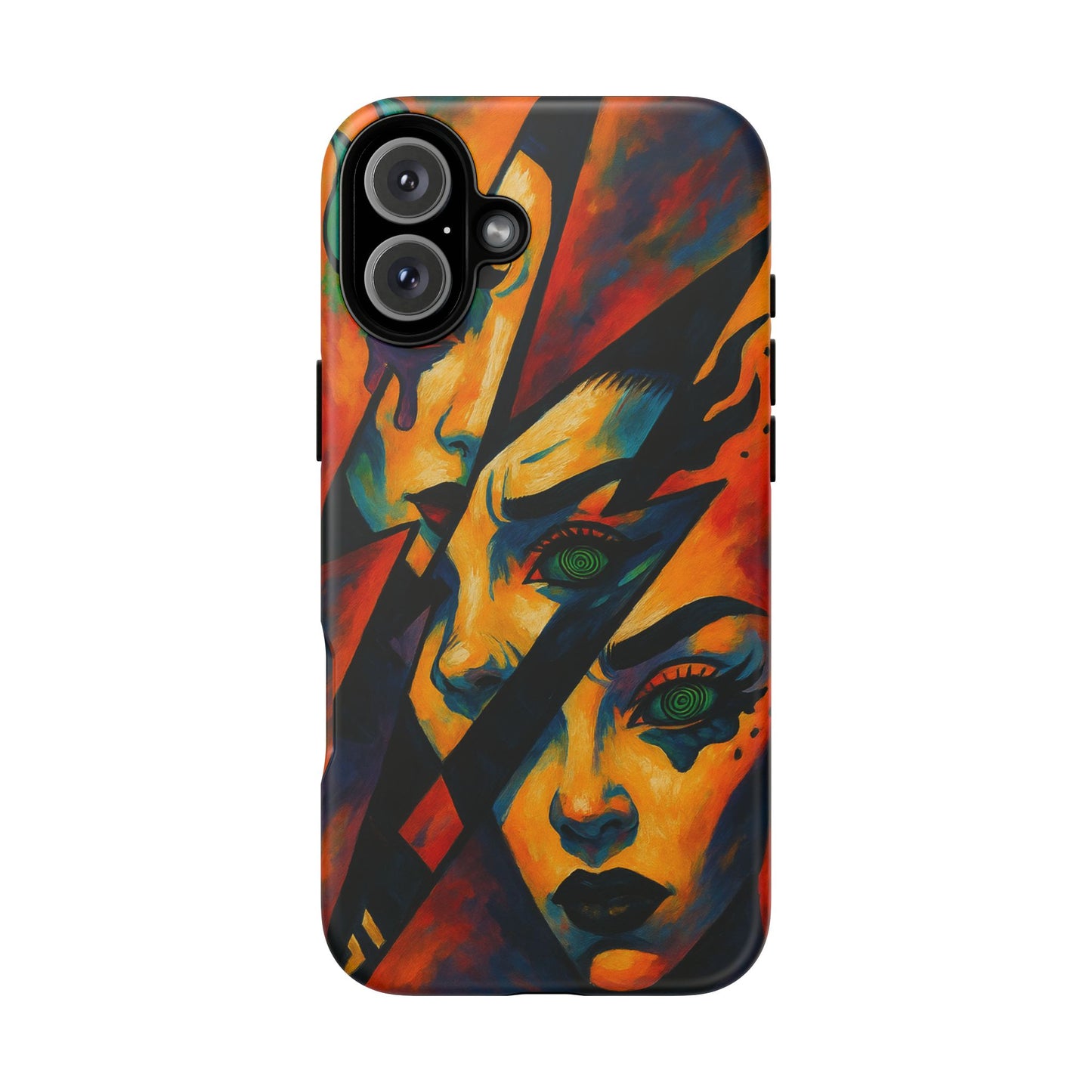 Vibrant Phone Case with Edgy Art, Tough Cases for Trendsetters, Unique Gift for Art Lovers, Colorful Phone Accessory, Protection and Style