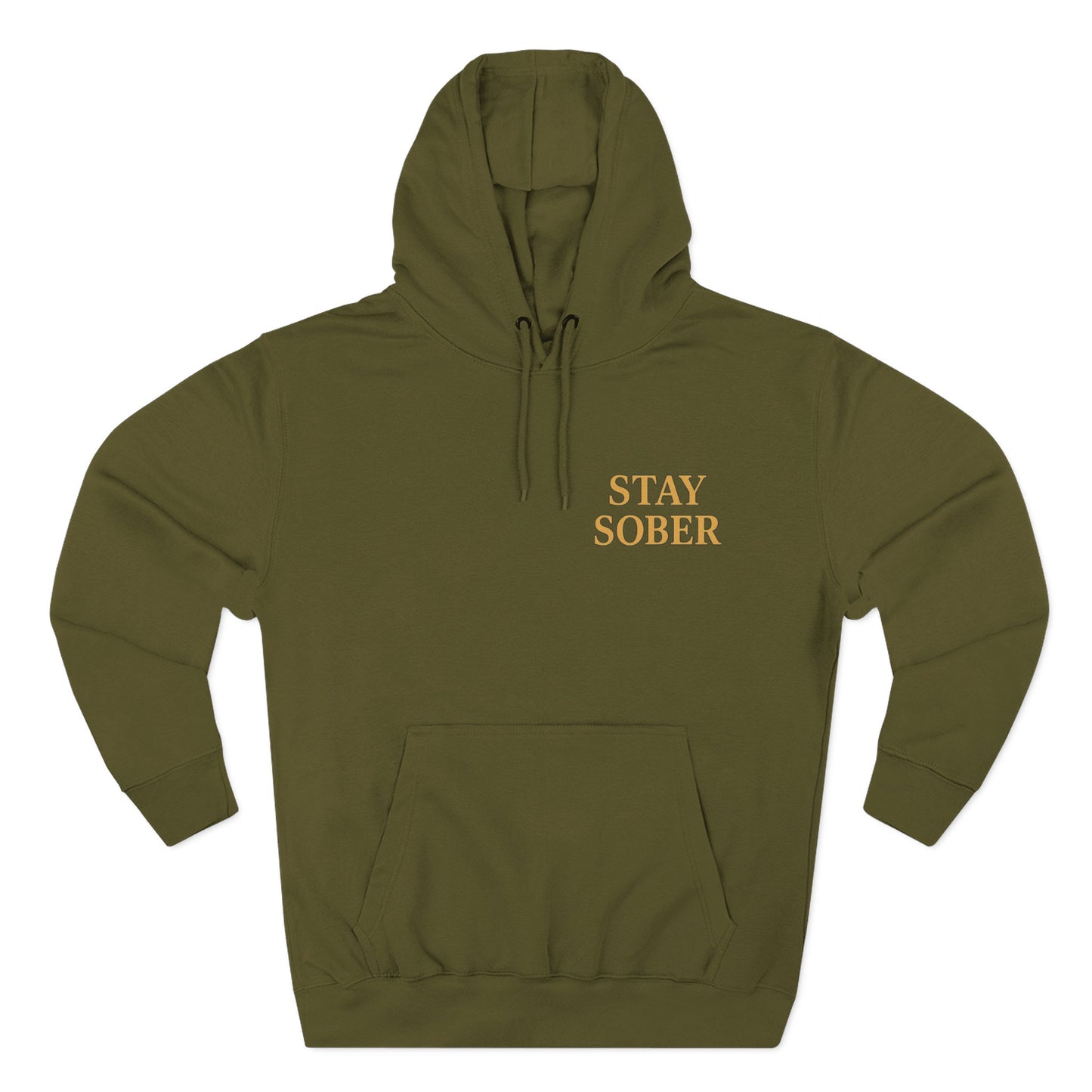 Samurai hoodie- Stay Sober, Defend Peace | Cozy Sweatshirt for Wellness, Gratitude Gifts, Motivation, Mindfulness