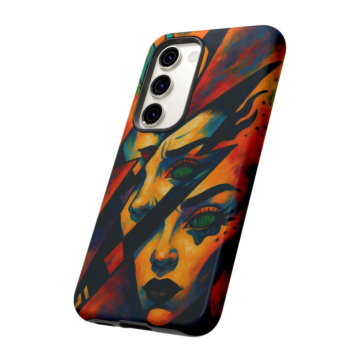 Vibrant Phone Case with Edgy Art, Tough Cases for Trendsetters, Unique Gift for Art Lovers, Colorful Phone Accessory, Protection and Style