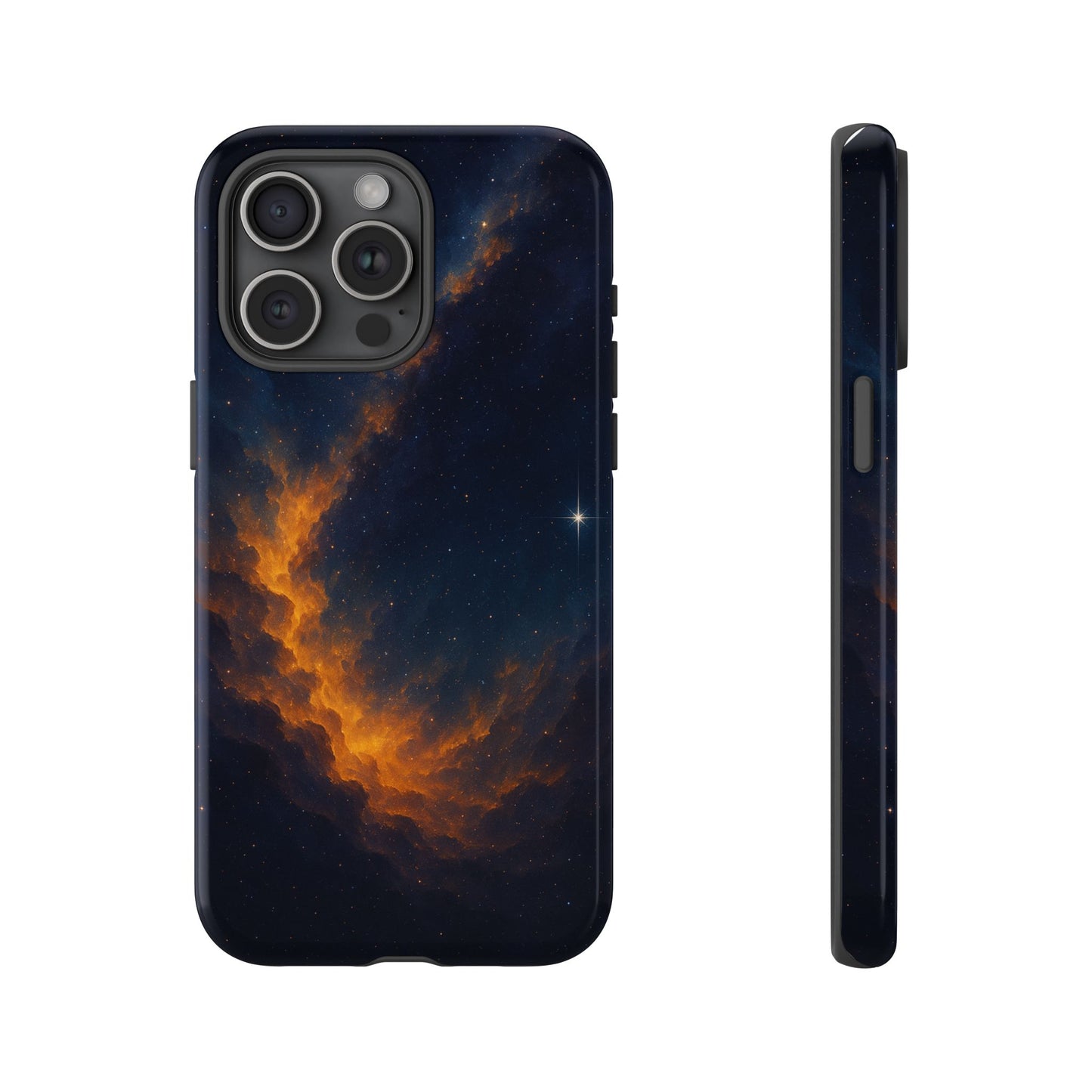 Stellar Flame – Cosmic Nebula Art Phone Case