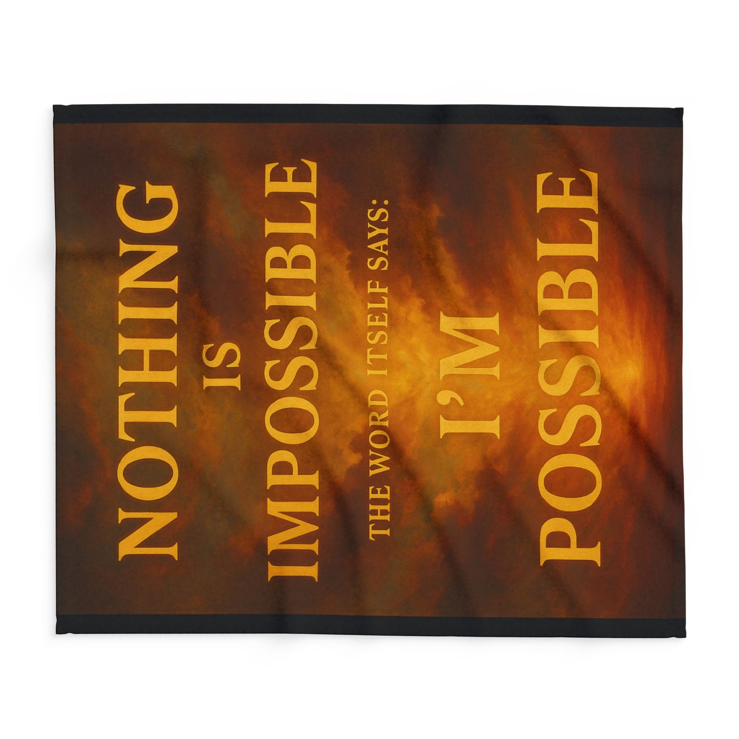 Inspirational Arctic Fleece Blanket - Motivational Throw for Home, Cozy Gift, Self-Care Decor, Positive Vibes Blanket