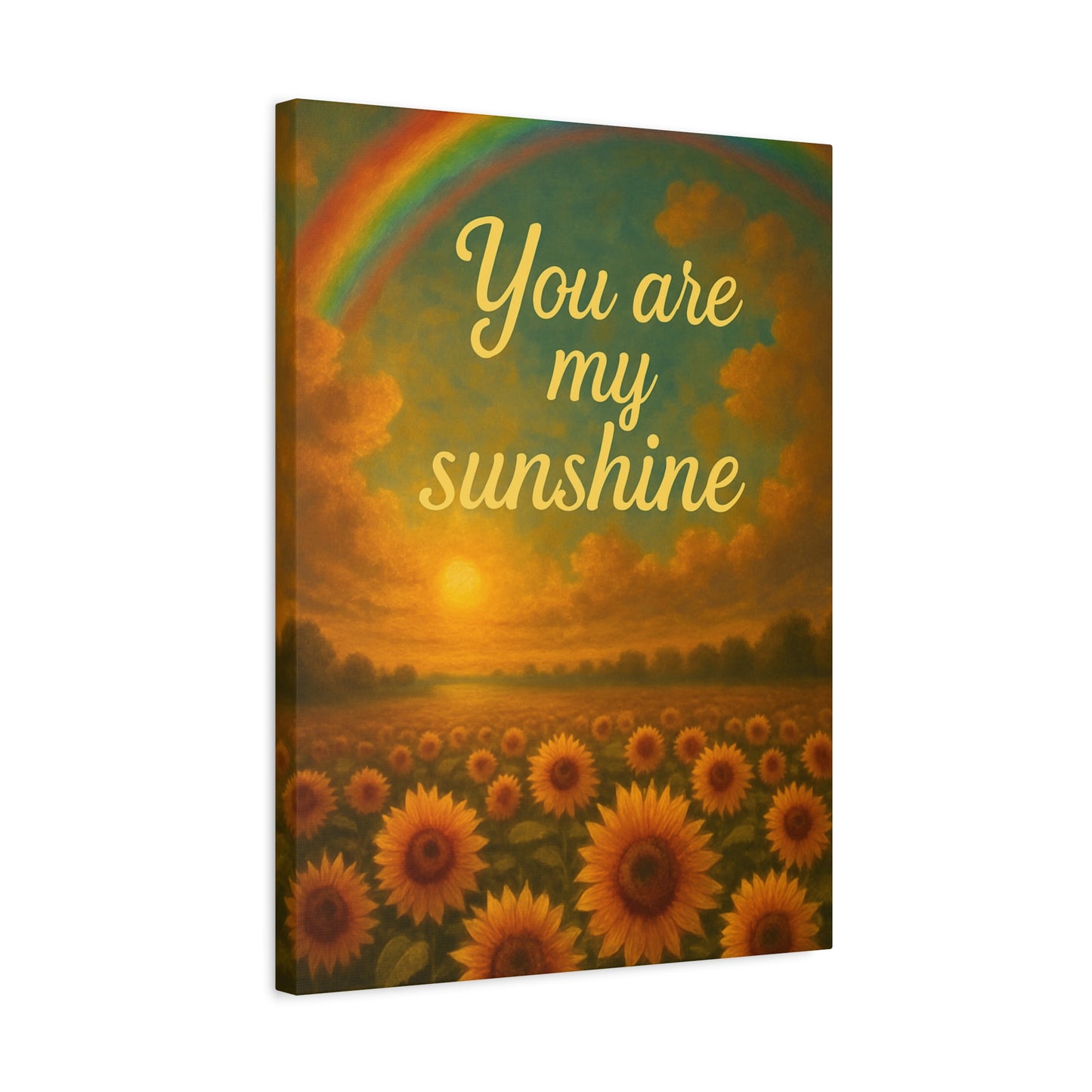 Sunshine Canvas Wall Art, Inspirational Home Decor, Custom Motivational Print, Gift for Friends, Thoughtful Decoration