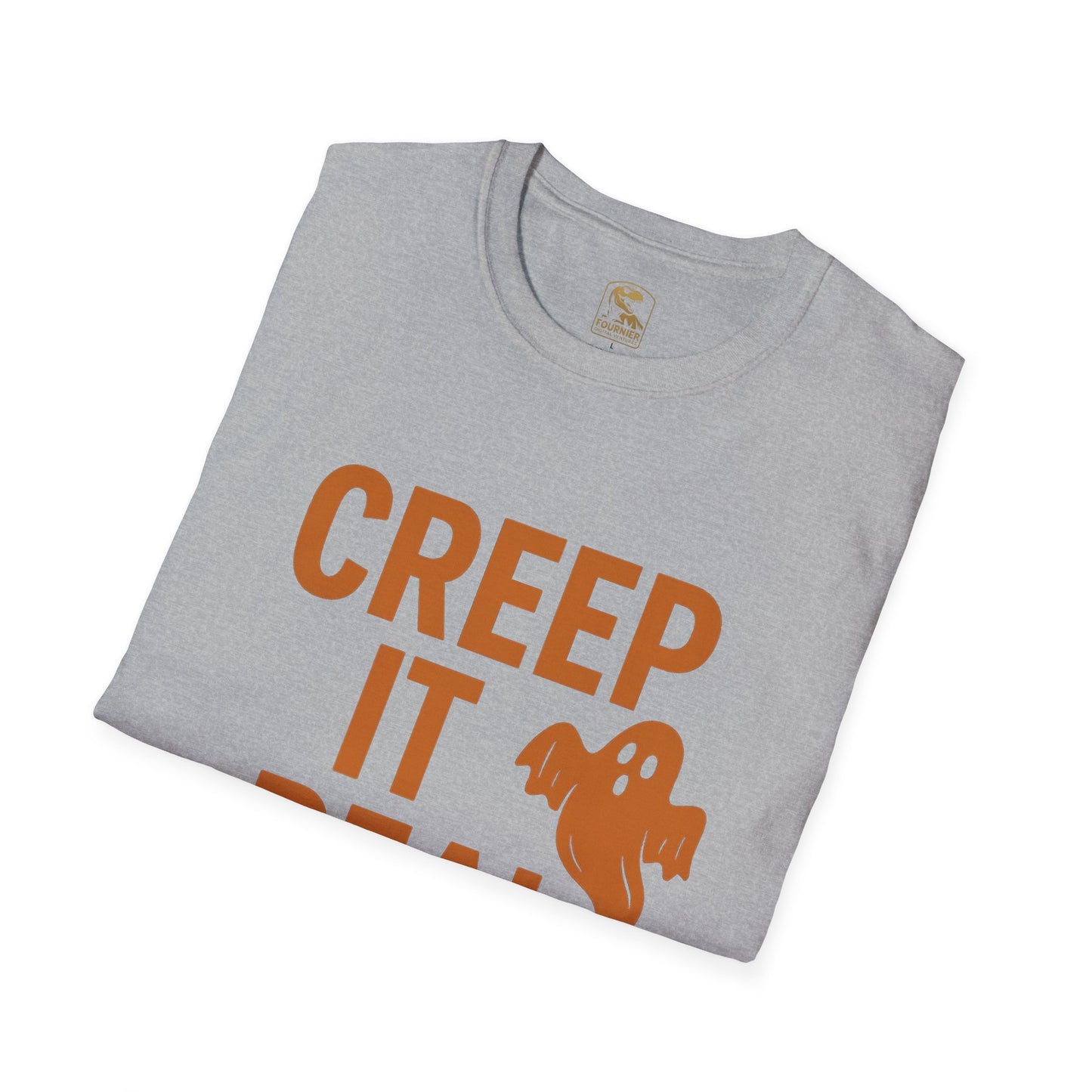Halloween Graphic Tee, Creep It Real Shirt for Ghost Lovers, Unisex Casual T-Shirt, Funny October Apparel, Spirit Halloween Gift