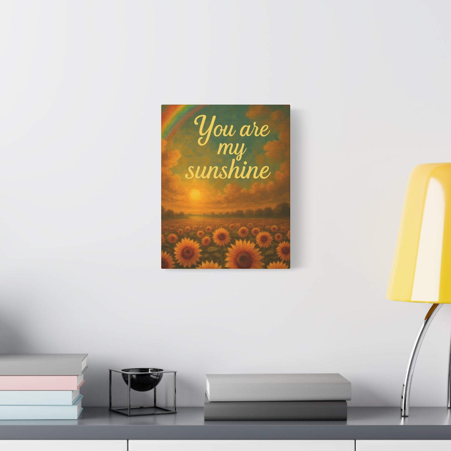 Sunshine Canvas Wall Art, Inspirational Home Decor, Custom Motivational Print, Gift for Friends, Thoughtful Decoration