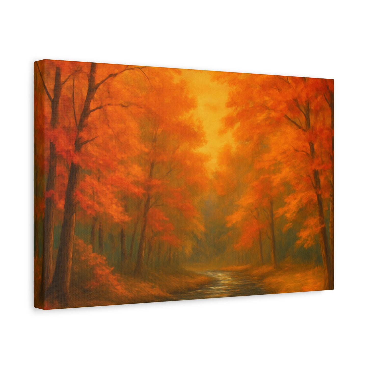 Autumn Forest Canvas Art Print, Fall Home Decor, Cozy Wall Art, Nature Inspired Gallery, Seasonal Decoration