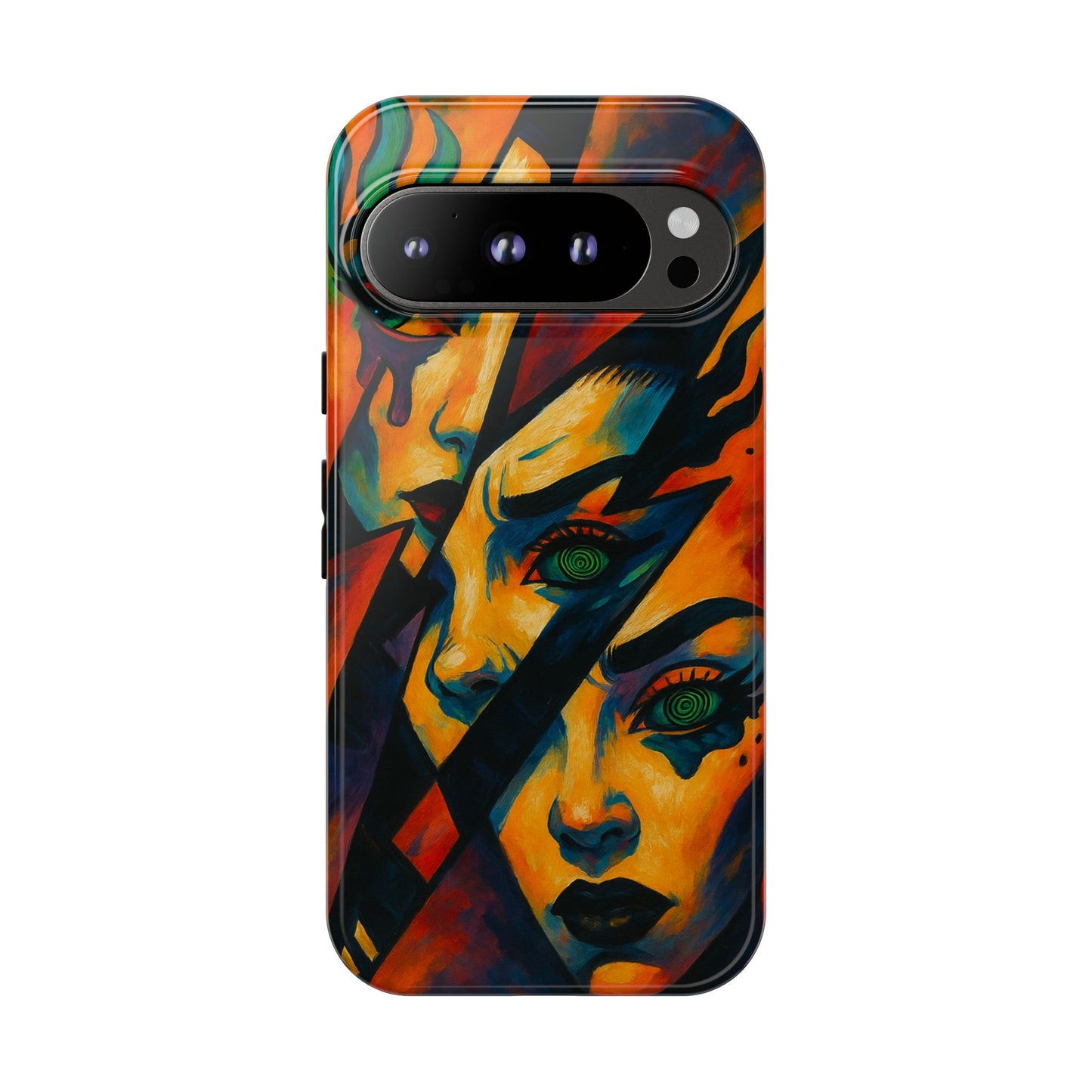 Vibrant Phone Case with Edgy Art, Tough Cases for Trendsetters, Unique Gift for Art Lovers, Colorful Phone Accessory, Protection and Style