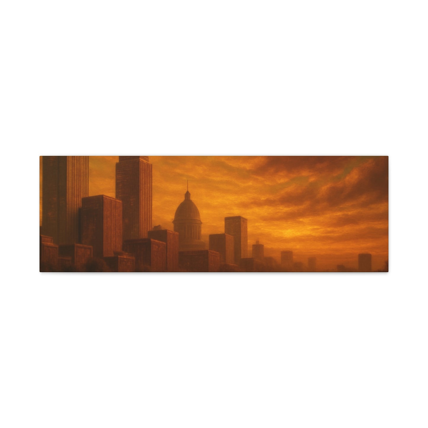 Sunset Cityscape Wall Art, Canvas Print, Home Decor, Urban Landscape, Unique Gift, Modern Art, Interior Design