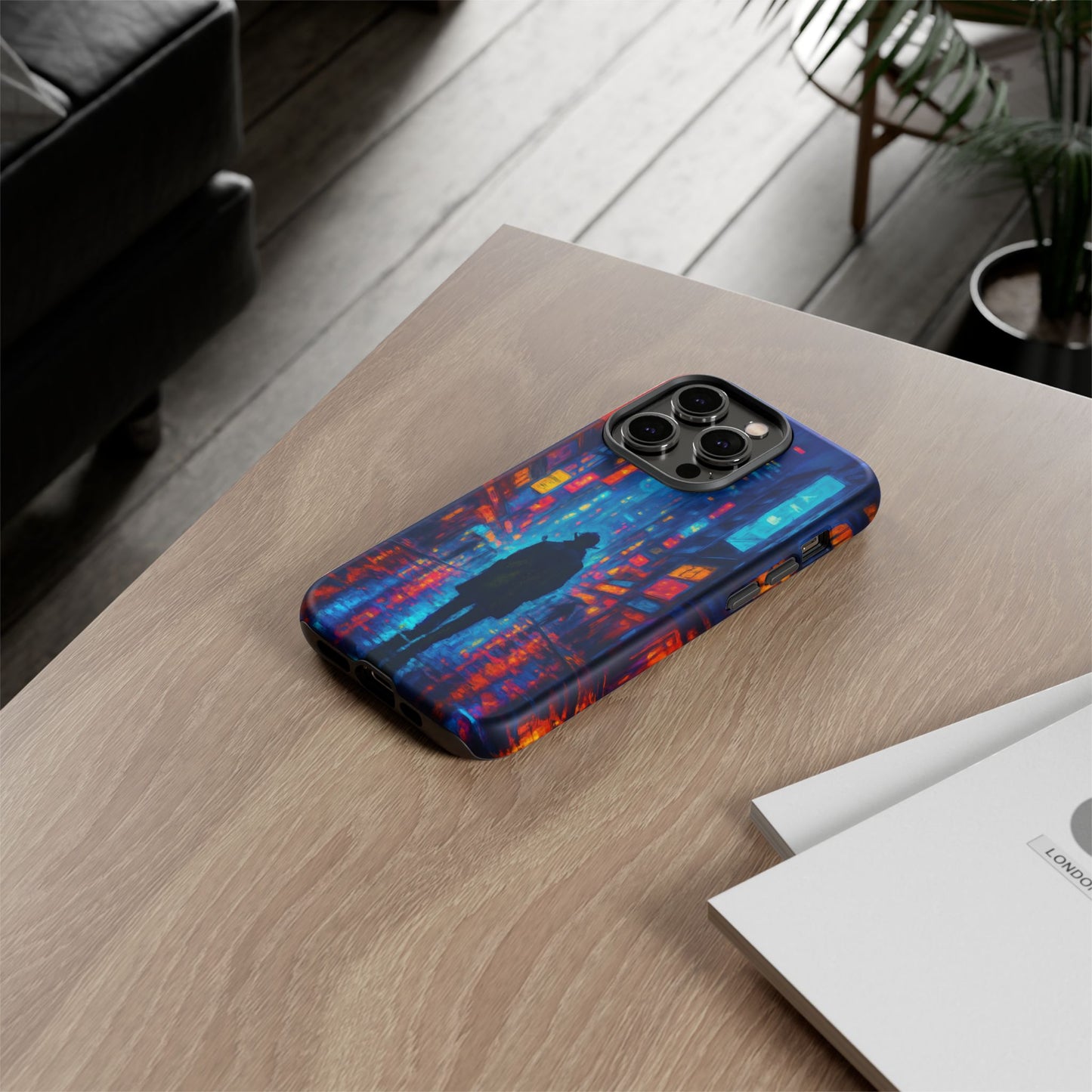 Neon City Nights – Urban Glow Phone Case
