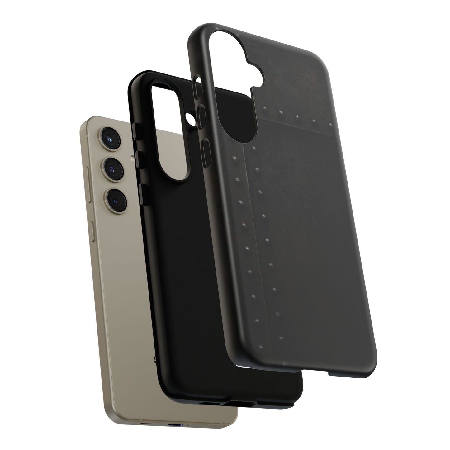 Steel & Smoke – Riveted Shadows Phone Case