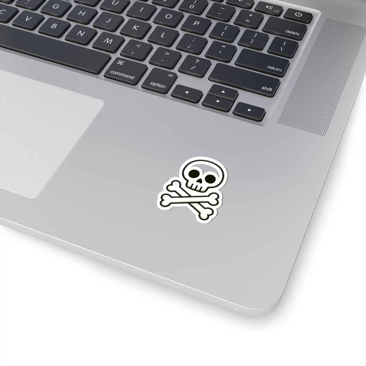 Skull and Crossbones Kiss-Cut Stickers | Edgy Laptop Decals, Vinyl Stickers for Water Bottles, Halloween Decor, Gothic Aesthetic