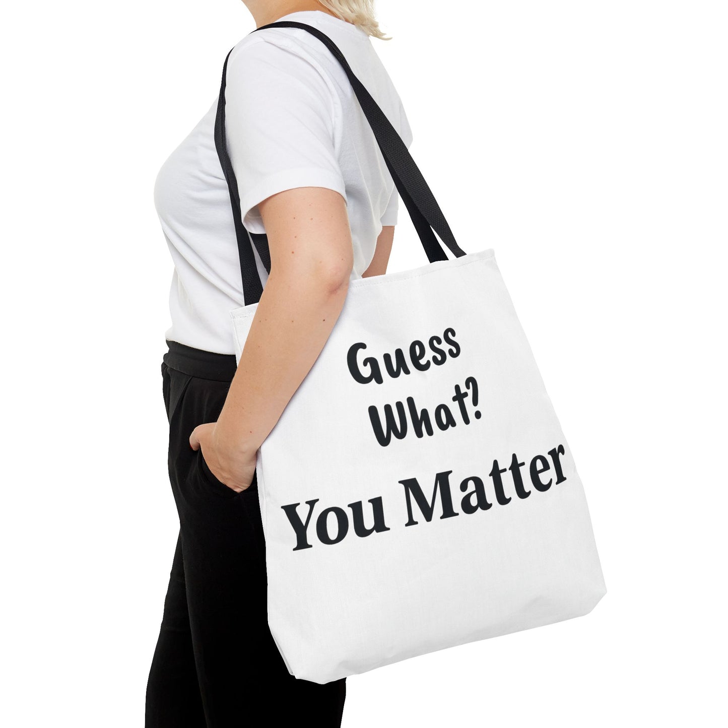 Empowering Tote Bag - You Matter, Motivational Gift, Inspirational Purse, Affirmation Bag, Unique Everyday Carry